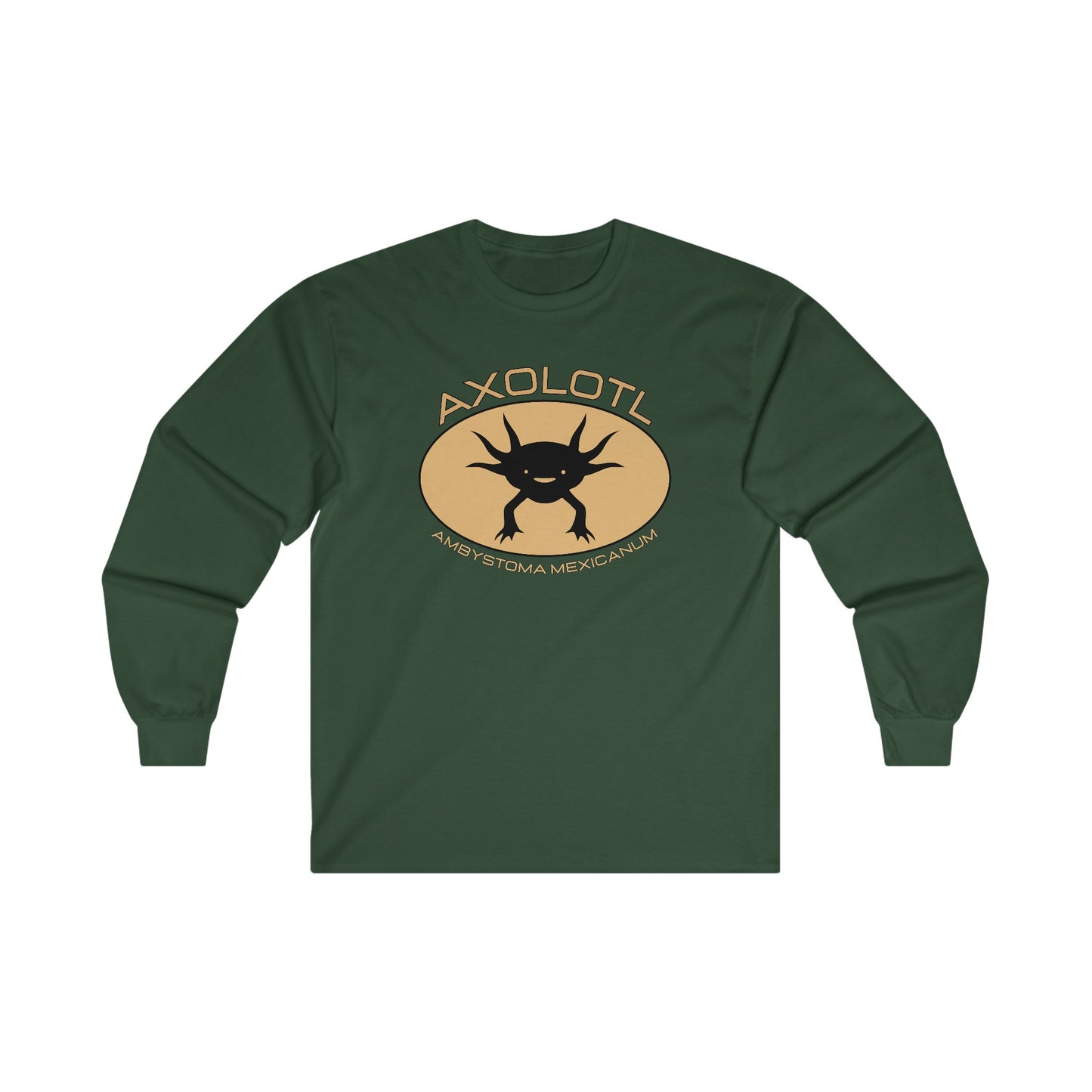 Axolotl with Scientific Name - Long Sleeve Tee