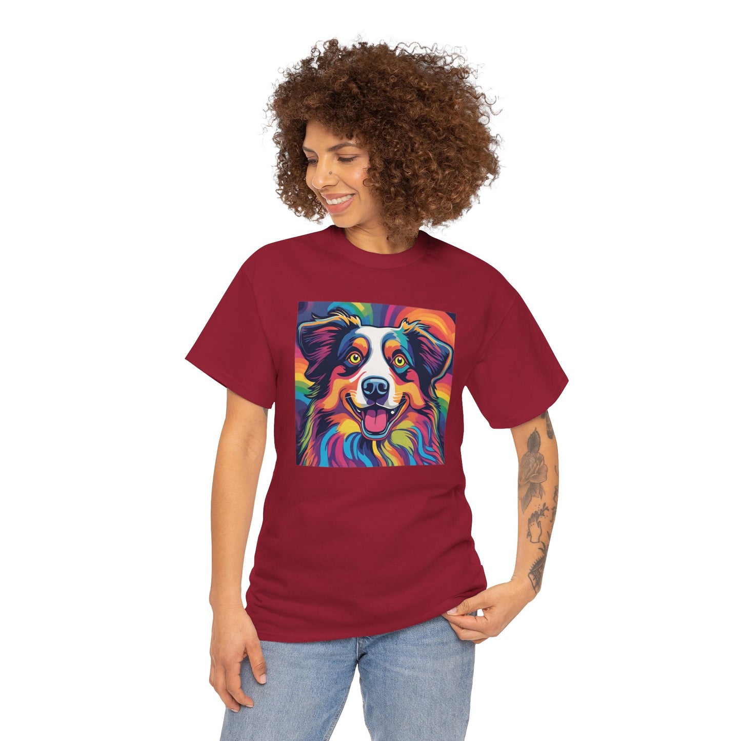 Psychedelic Australian Shepherd T-shirt