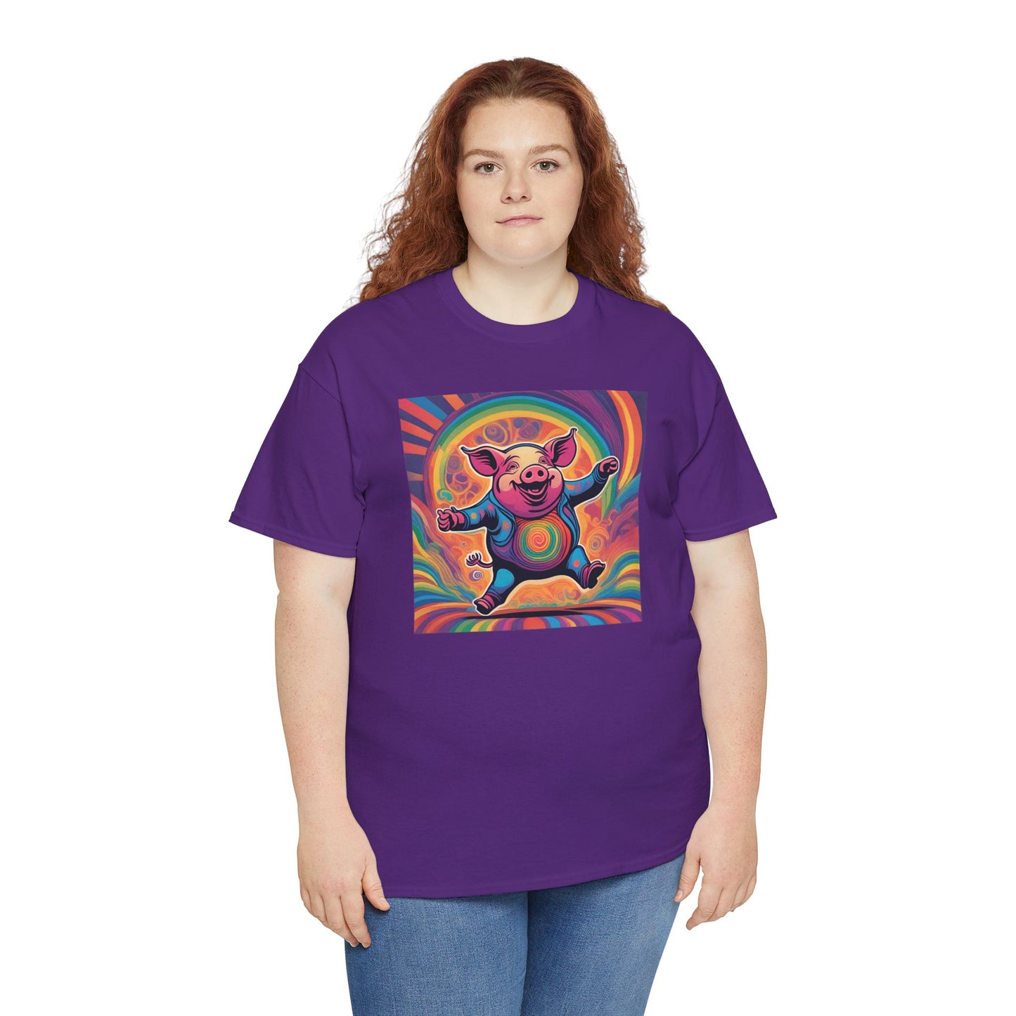 Psychedelic Dancing Pig T-shirt