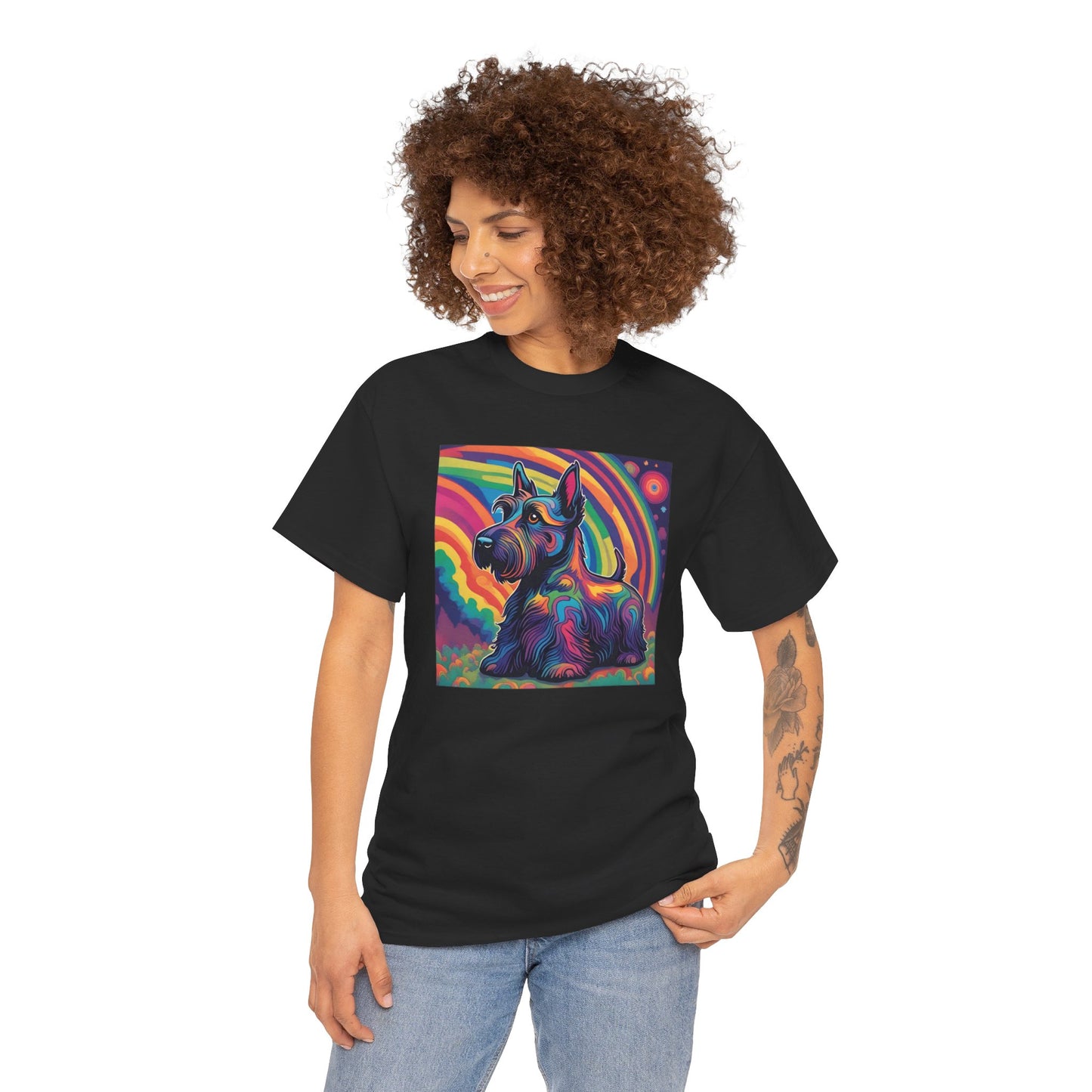 Psychedelic Scottish Terrier T-shirt