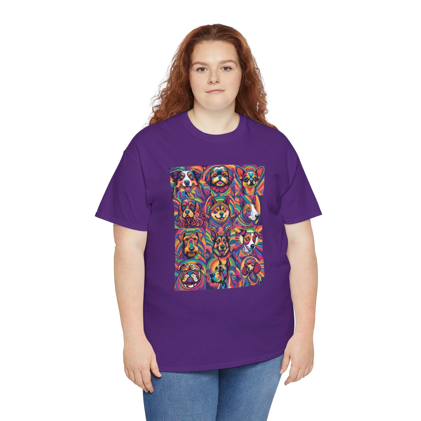 Psychedelic Dogs (12) T-shirt