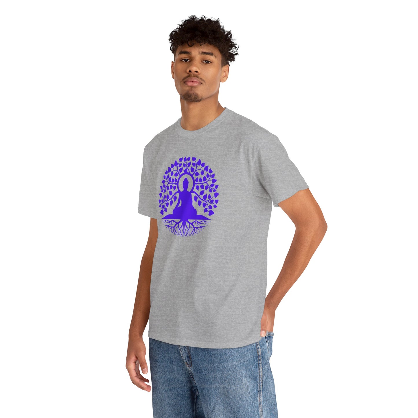 Buddha meditating under Bodhi Tree T-shirt