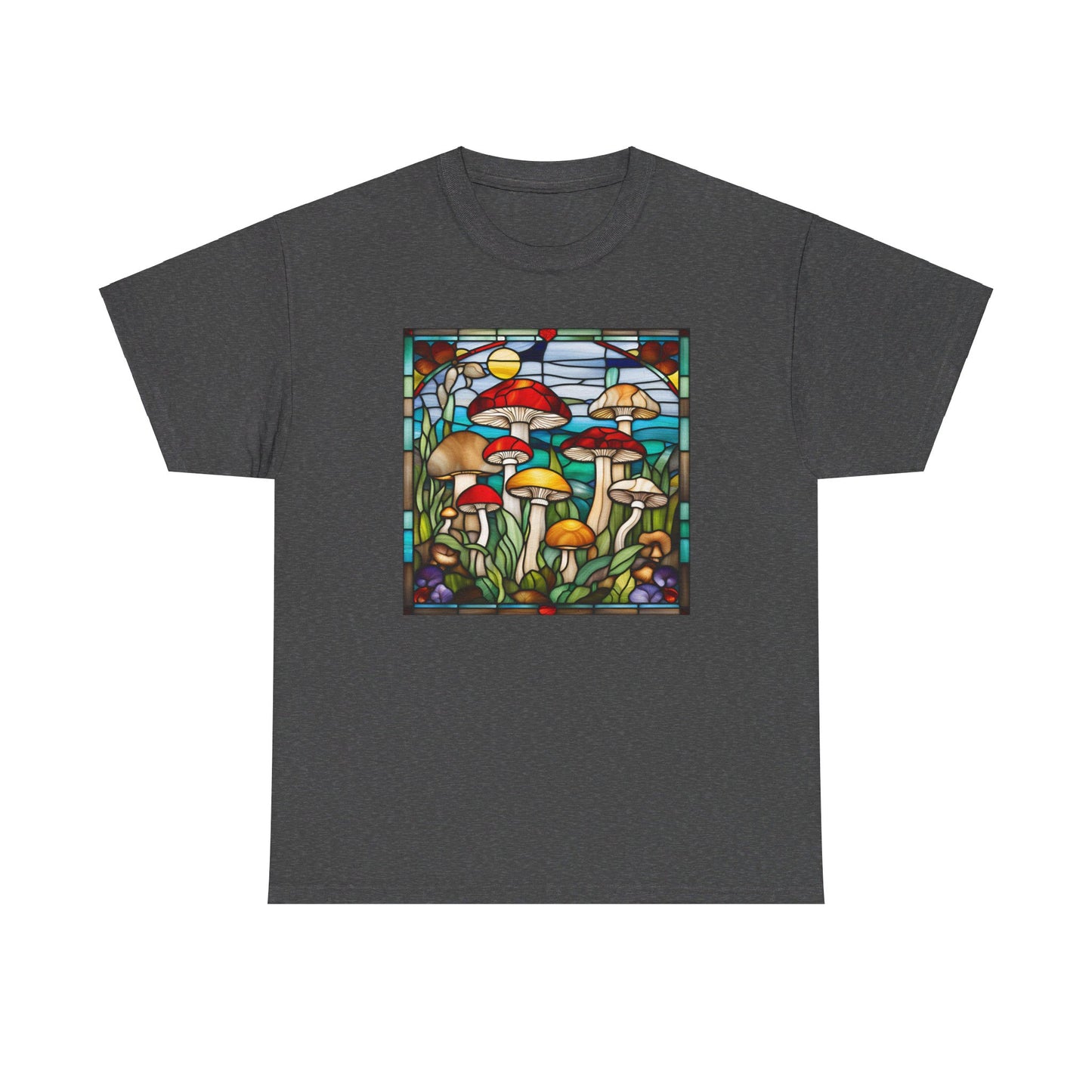 Mushrooms Stained Glass T-shirt