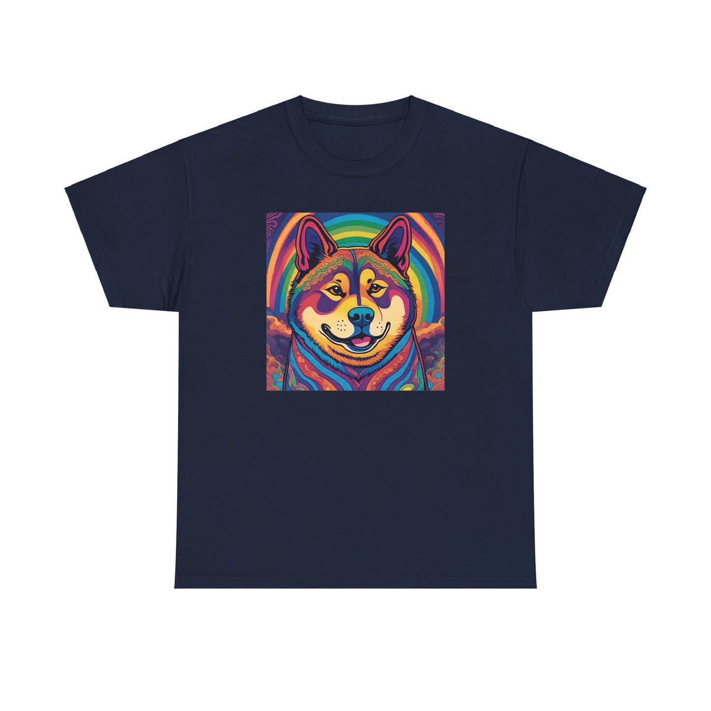 Psychedelic Akita T-shirt