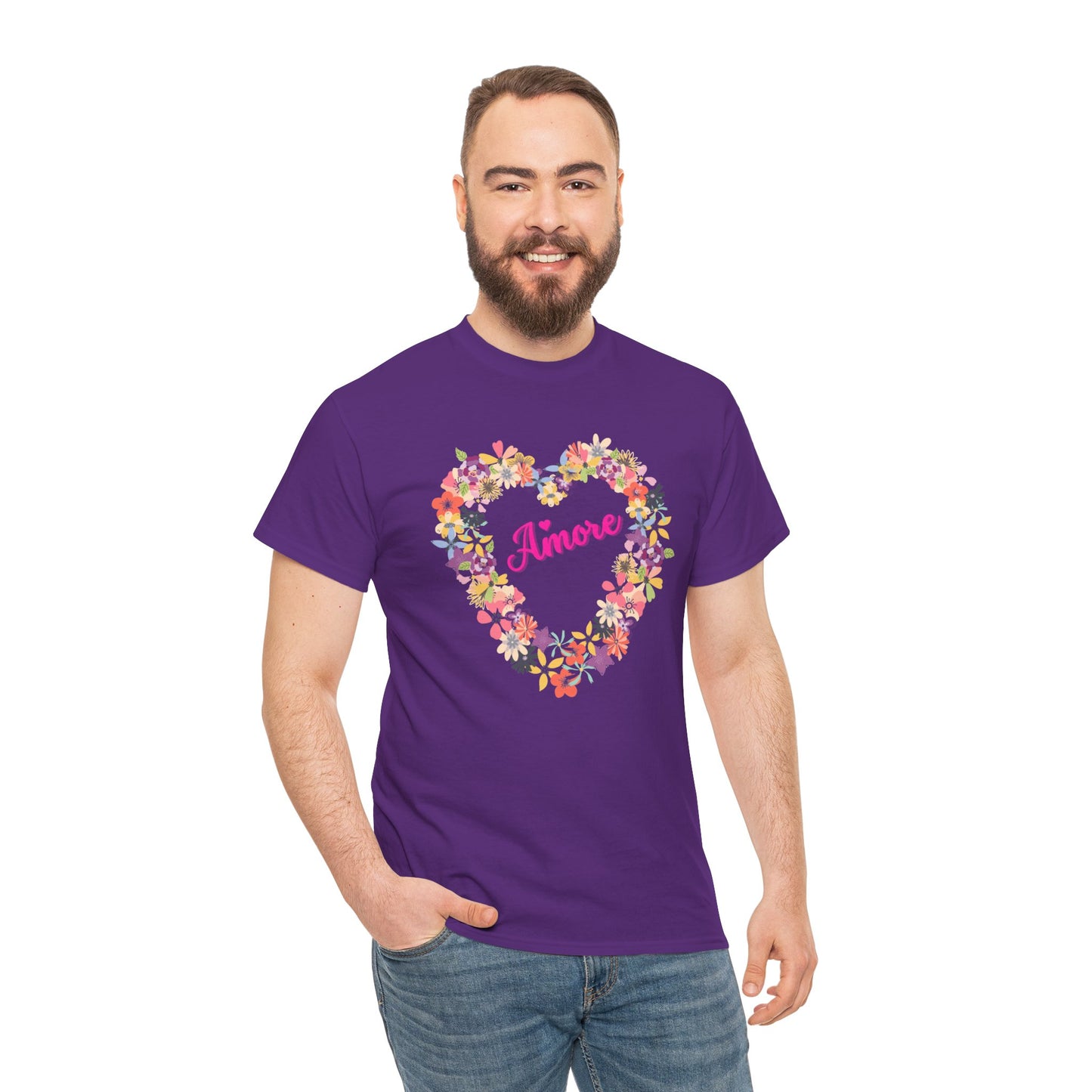 Amore with Flower Heart T-shirt