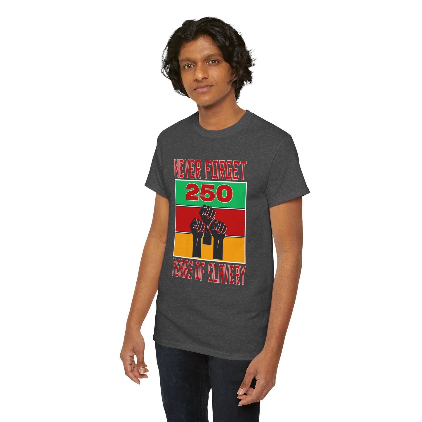 Never Forget - 250 Years of Slavery T-shirt
