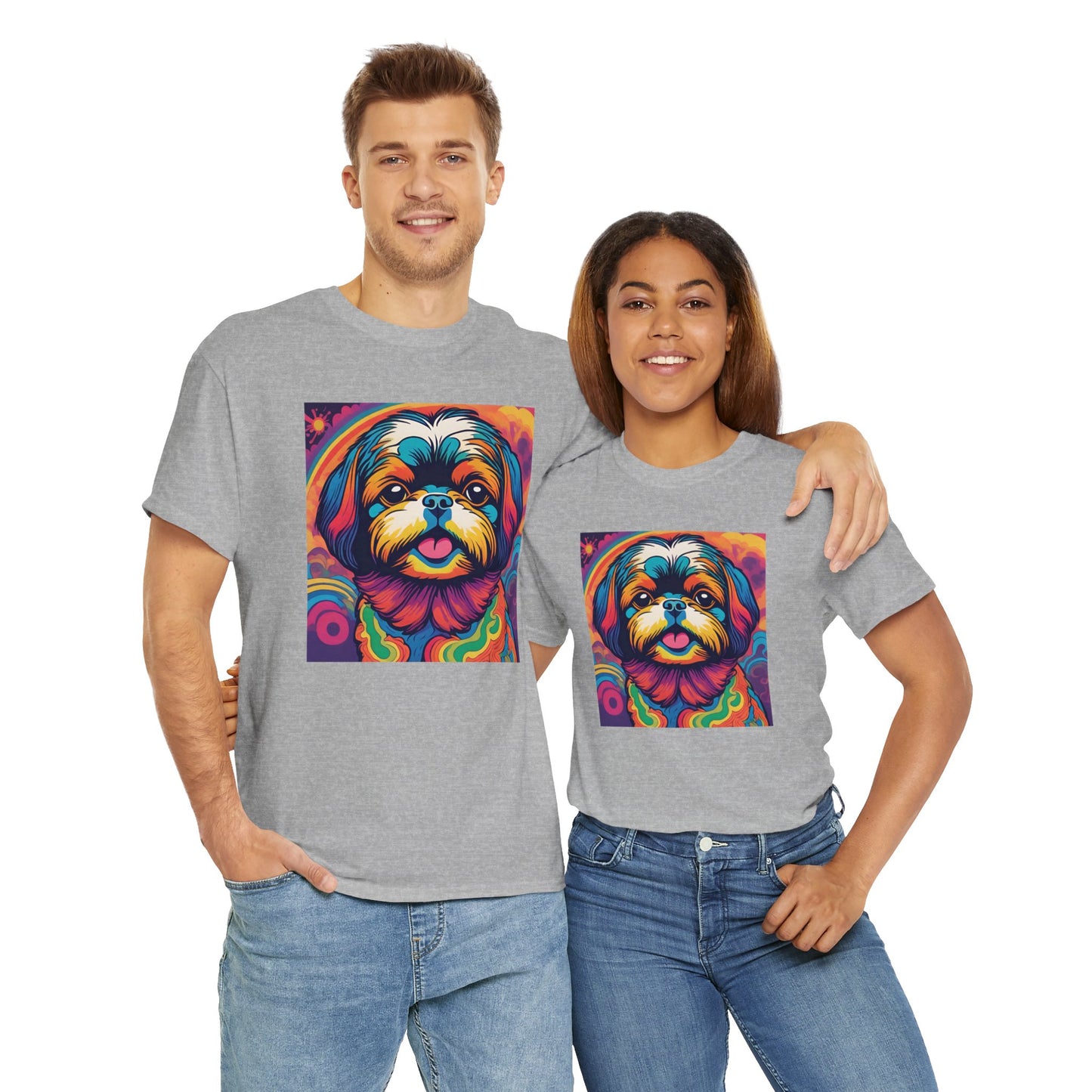 Psychedelic Shih Tzu T-shirt