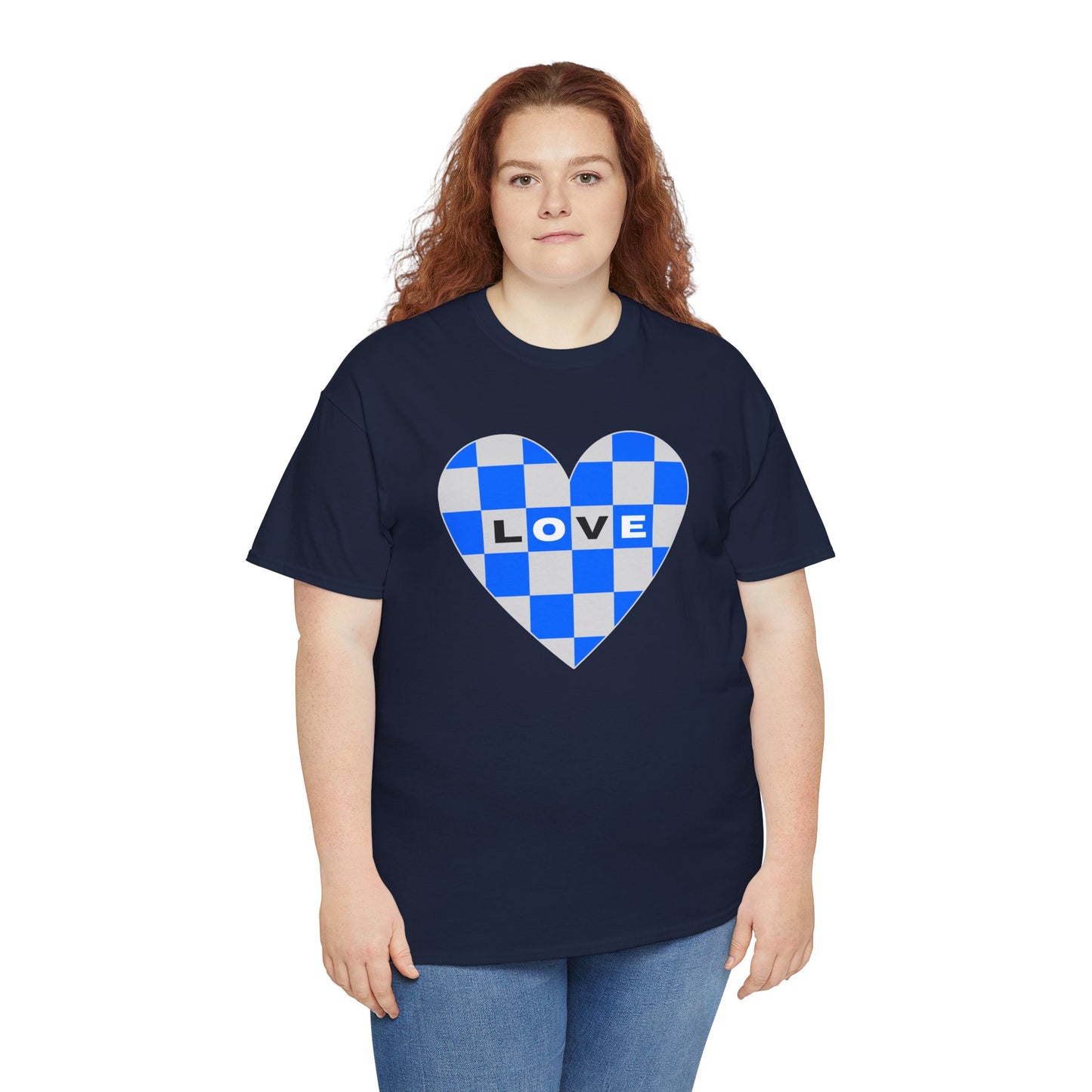 Love Checkerboard Heart T-shirt