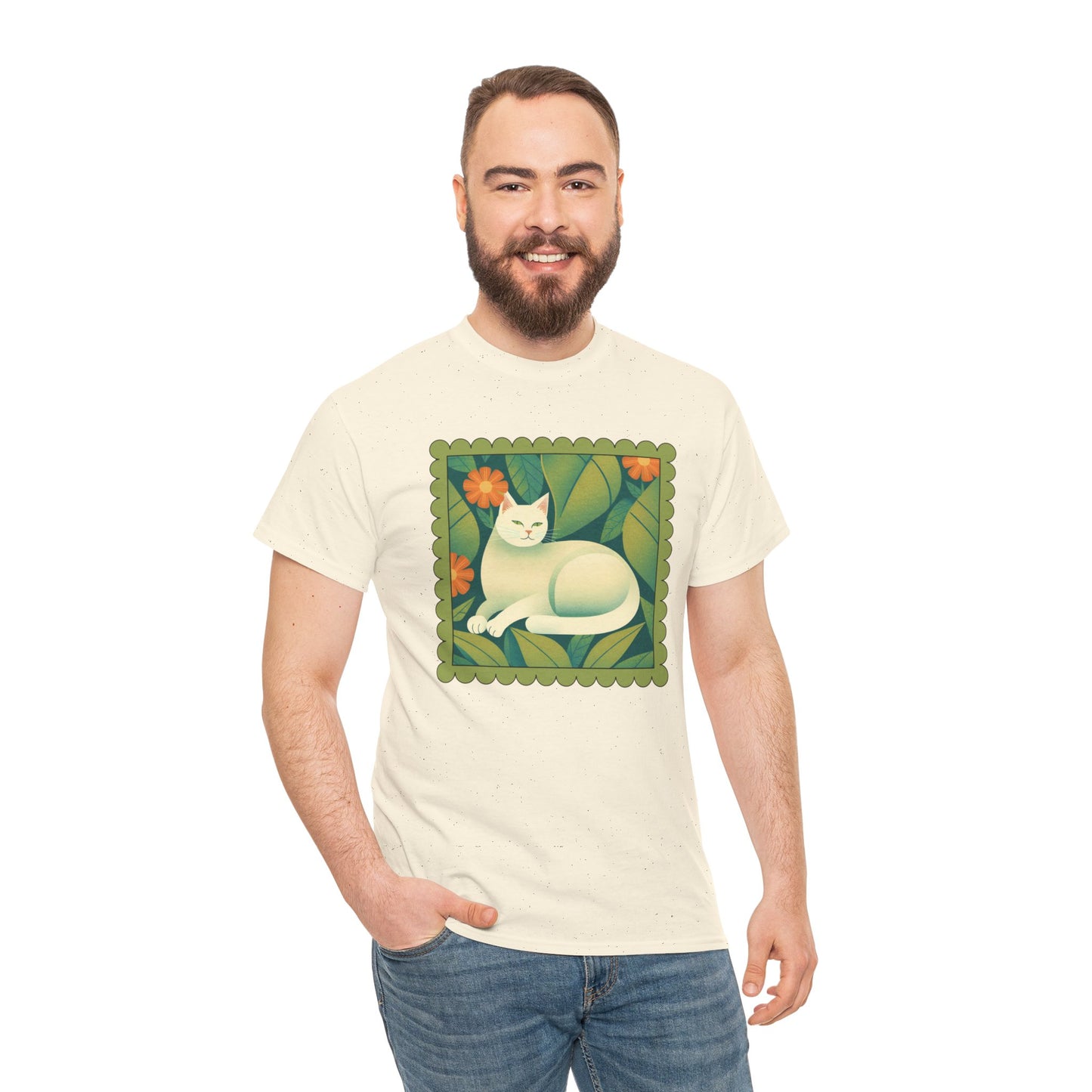 White Cat Retro T-shirt