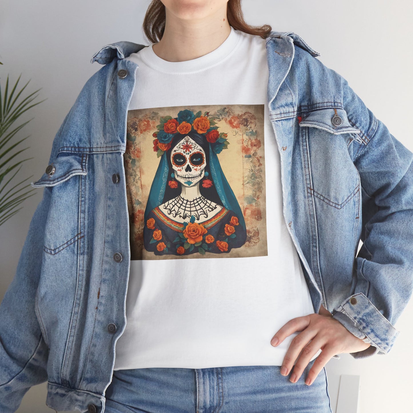 Day of the Dead - Antique La Calavera Catrina (the Elegant Skull) v1 T-shirt