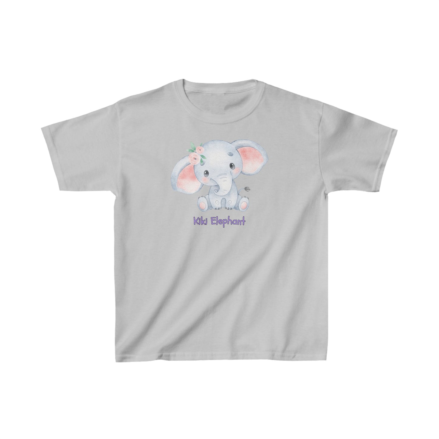 Adorable Kiki Elephant Solo - Kids Heavy Cotton™ Tee