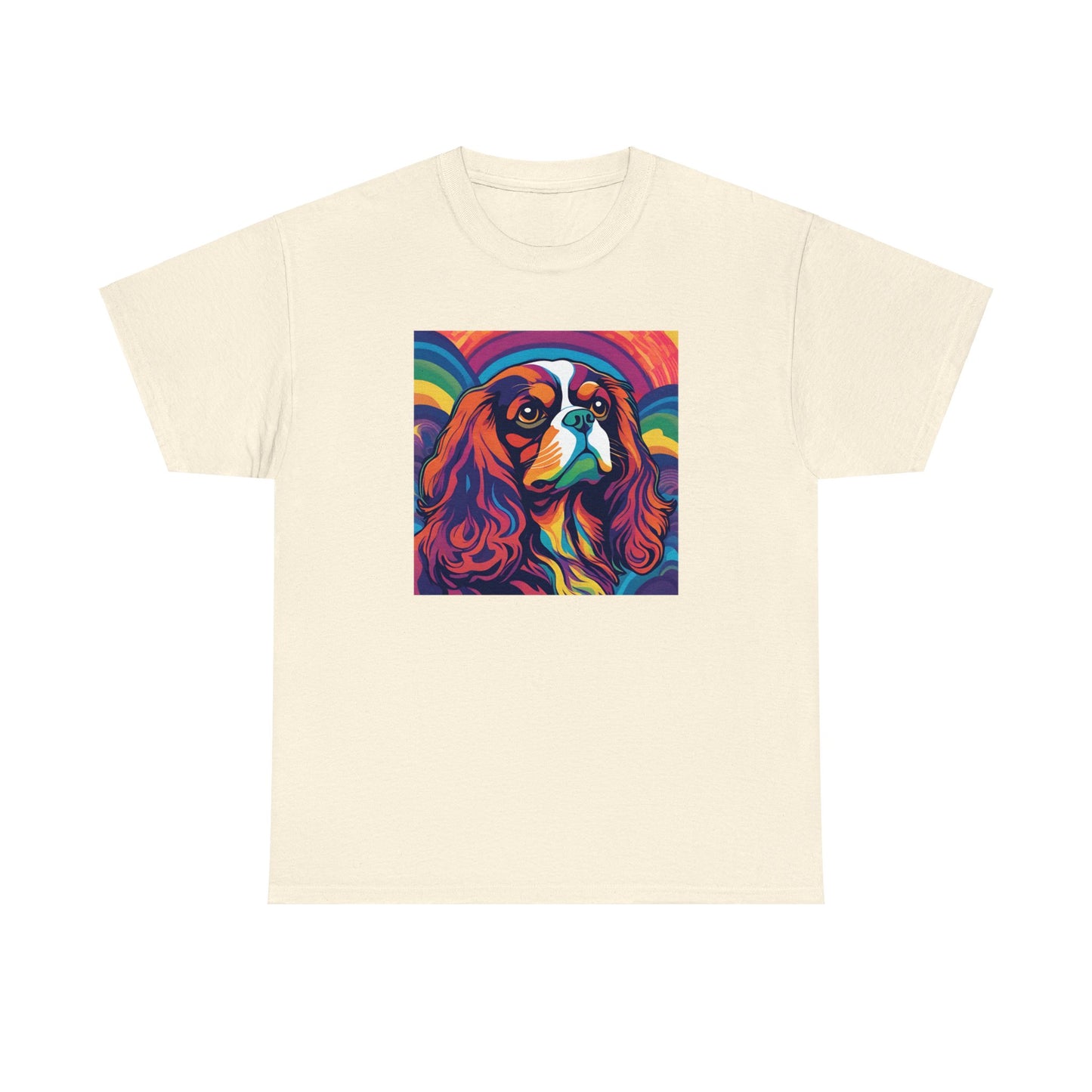 Psychedelic Cavalier King Charles Spaniel T-shirt