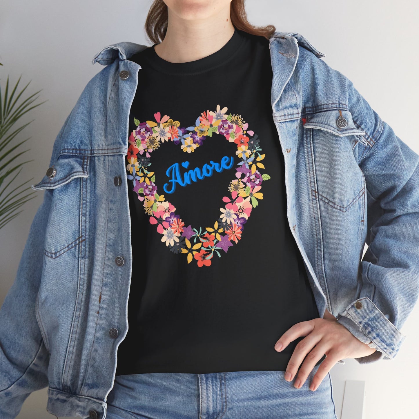 Amore with Flower Heart T-shirt