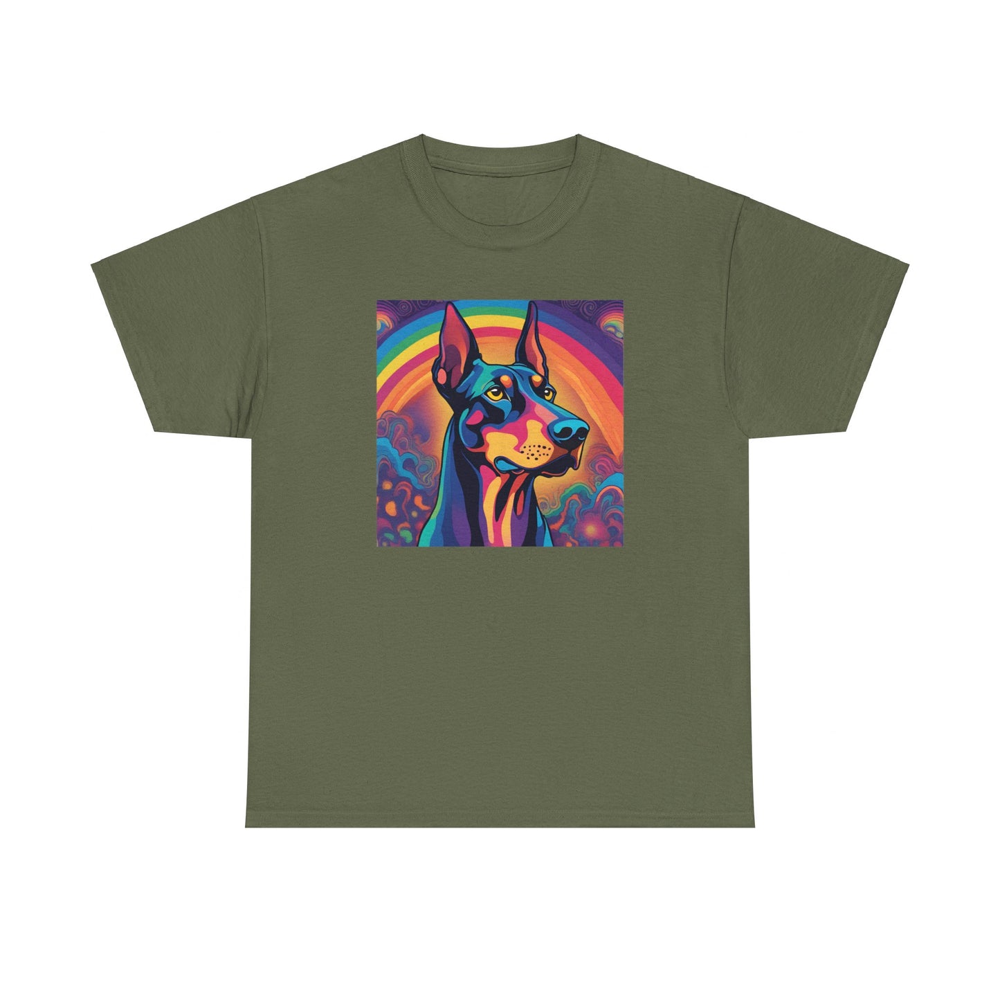 Psychedelic Doberman Pinscher T-shirt