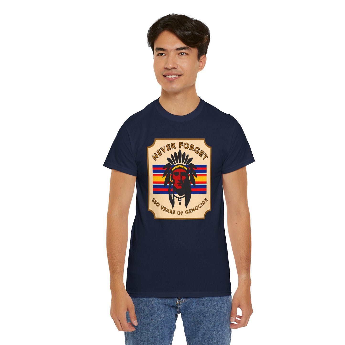Never Forget - 350 Years of Genocide T-shirt
