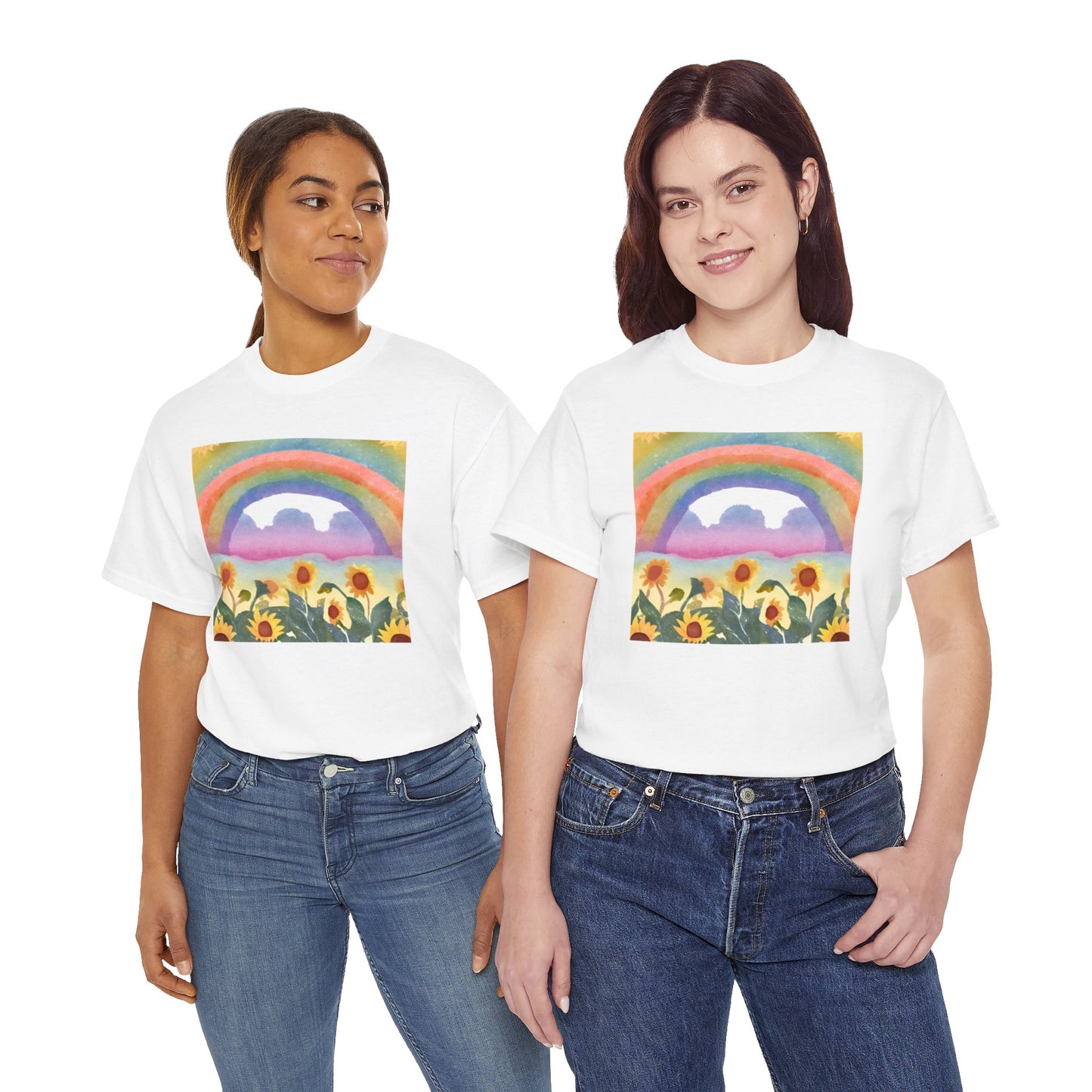 Sunflowers & Rainbow v3 T-shirt