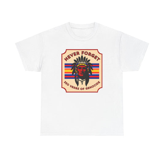 Never Forget - 350 Years of Genocide T-shirt