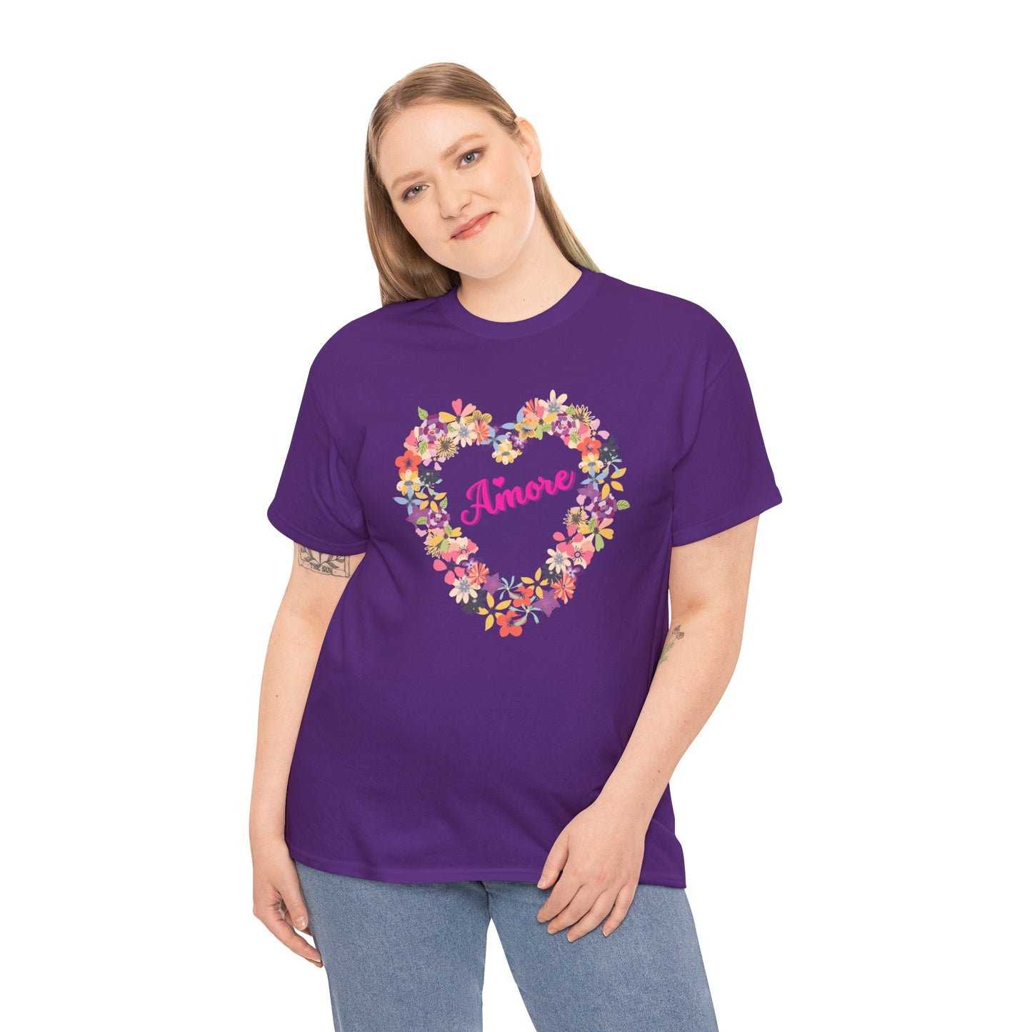 Amore with Flower Heart T-shirt