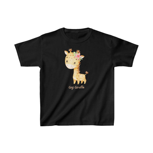 Adorable Gigi Giraffe Solo - Kids Heavy Cotton™ Tee