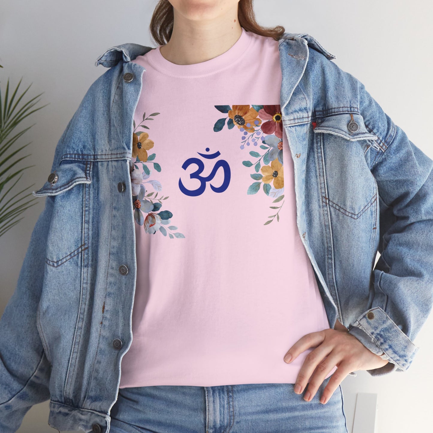 Om (with flowers) T-shirt