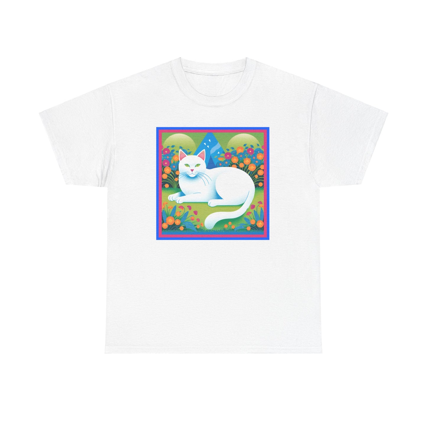 White Cat Retro v2 T-shirt