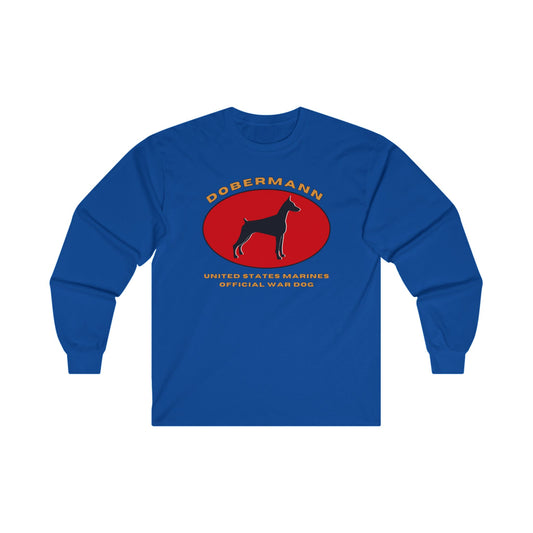 Dobermann - USMC Official War Dog - Long Sleeve Tee