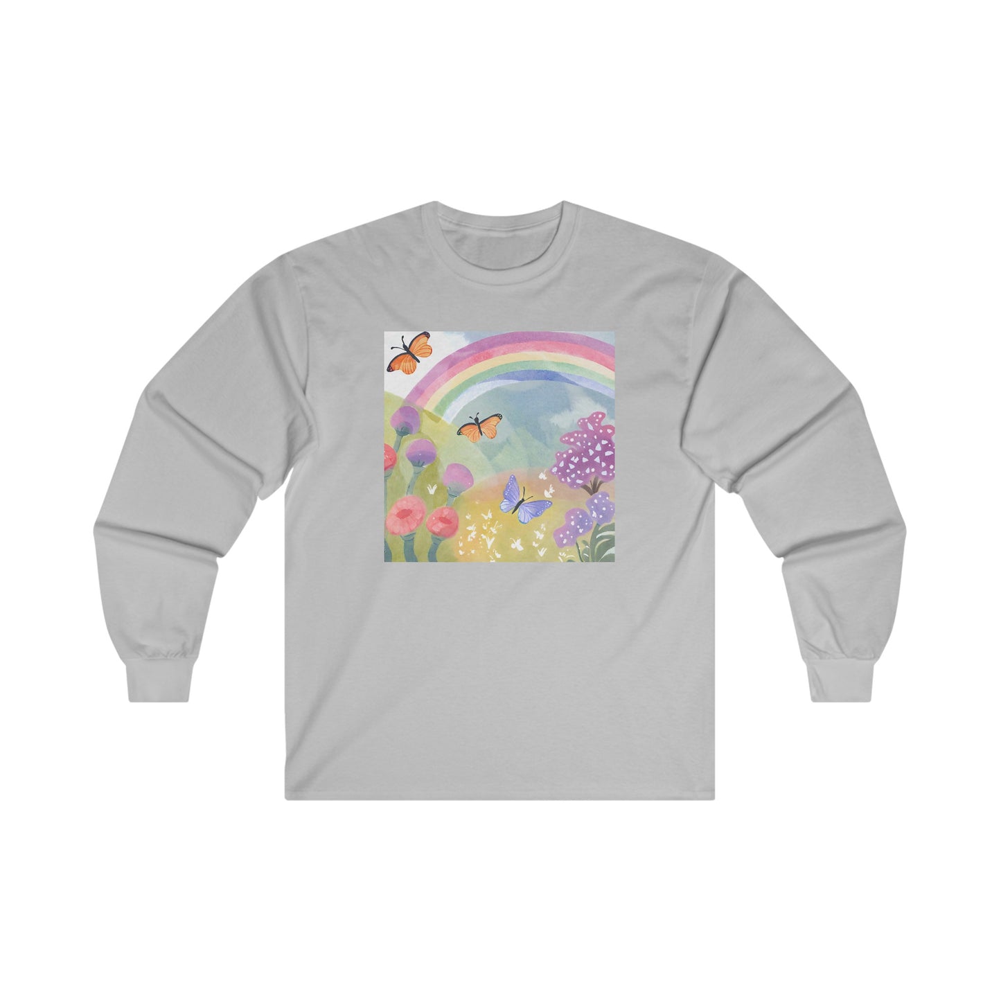 Butterflies in Garden v2 - Long Sleeve Tee