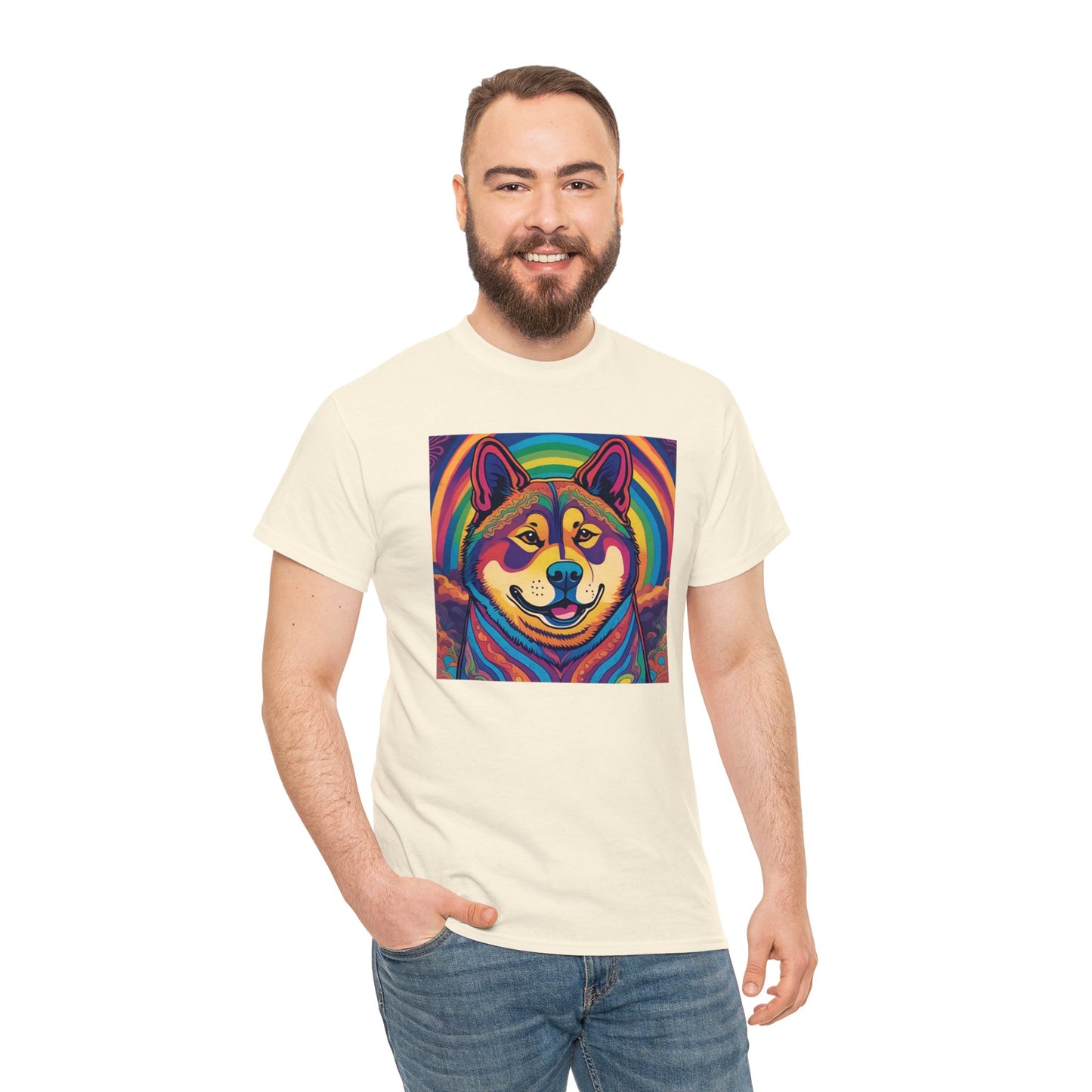 Psychedelic Akita T-shirt