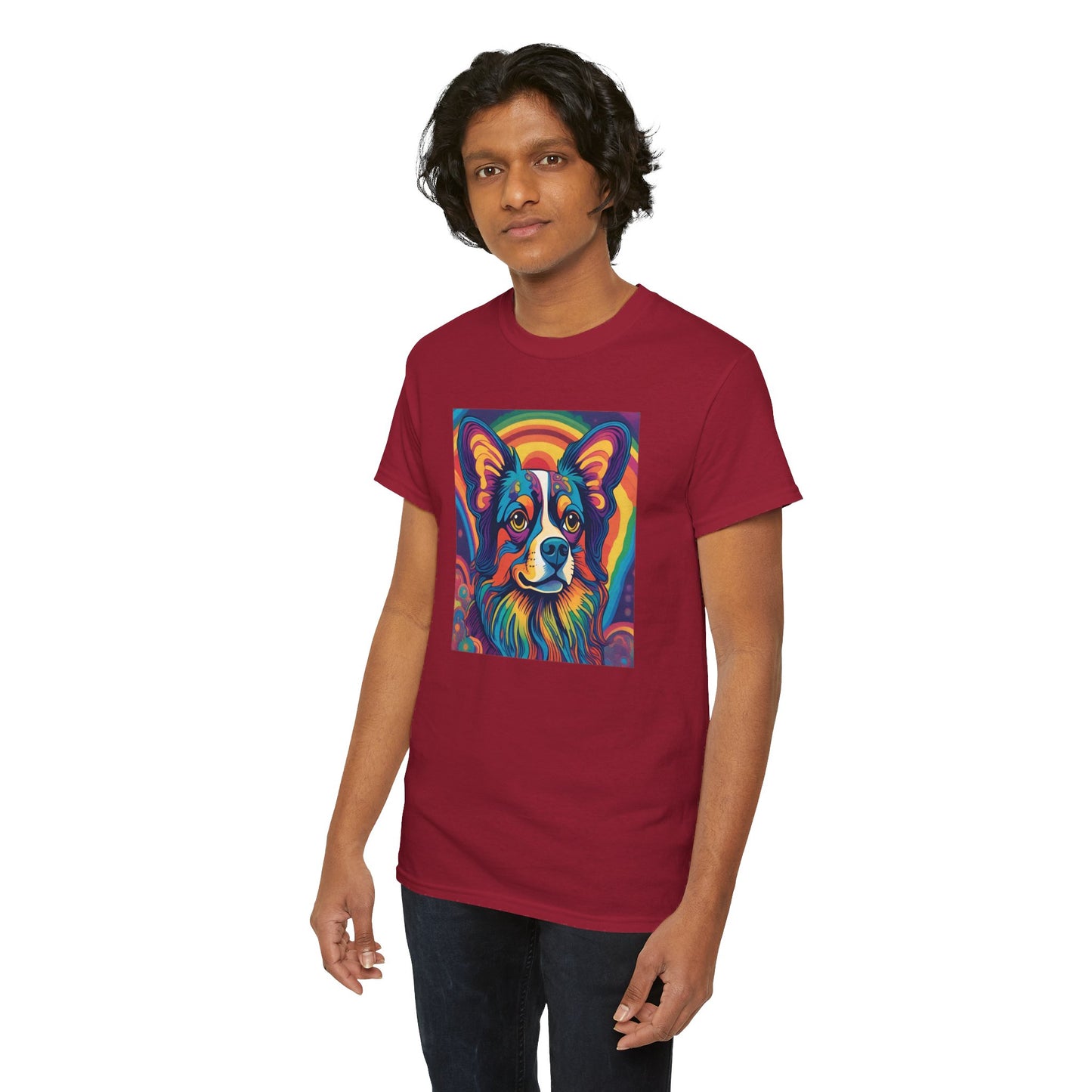 Psychedelic Papillon (AKA Continental Toy Spaniel) T-shirt