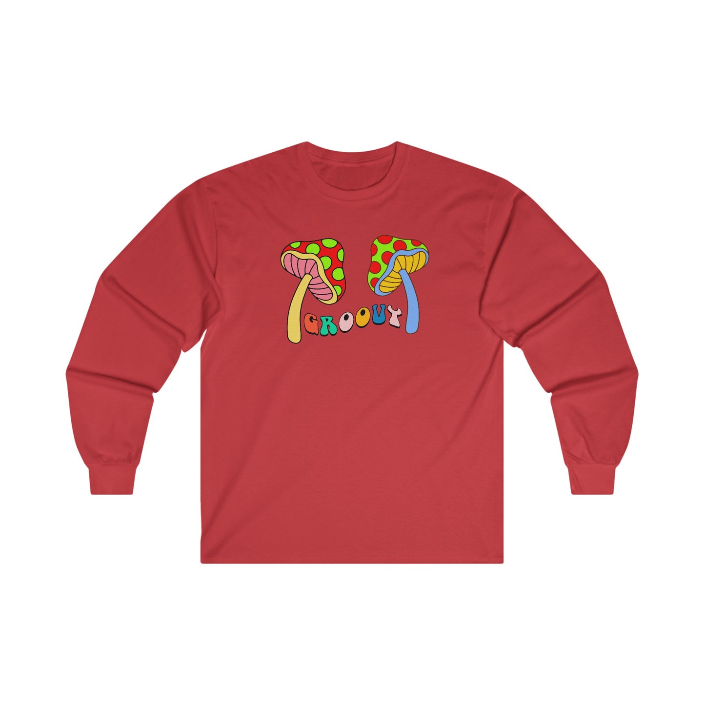 Groovy with Mushrooms - Long Sleeve Tee