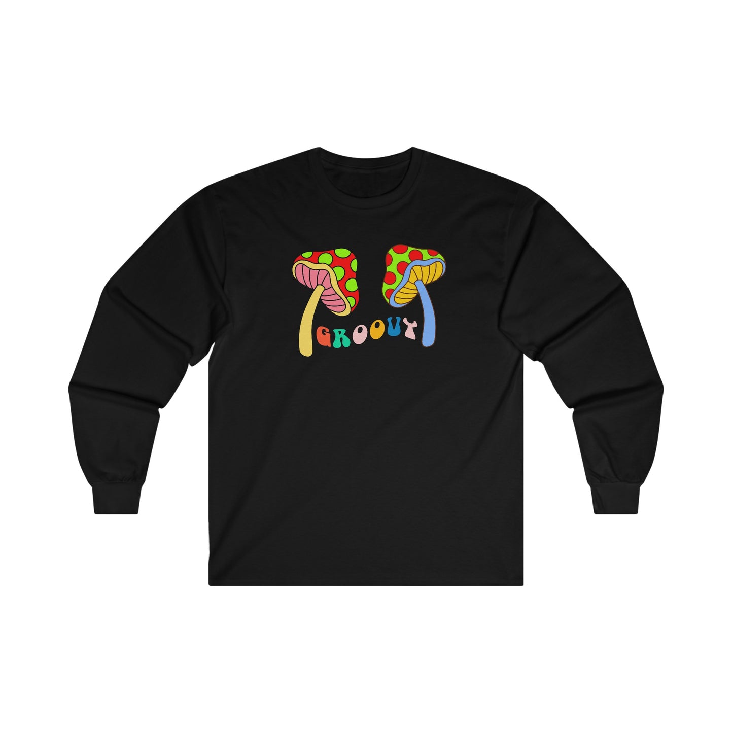 Groovy with Mushrooms - Long Sleeve Tee