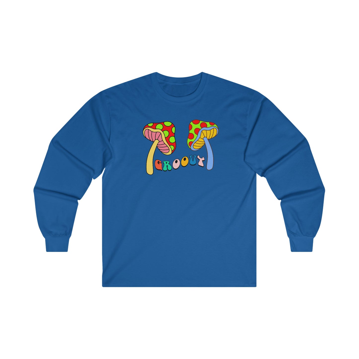 Groovy with Mushrooms - Long Sleeve Tee