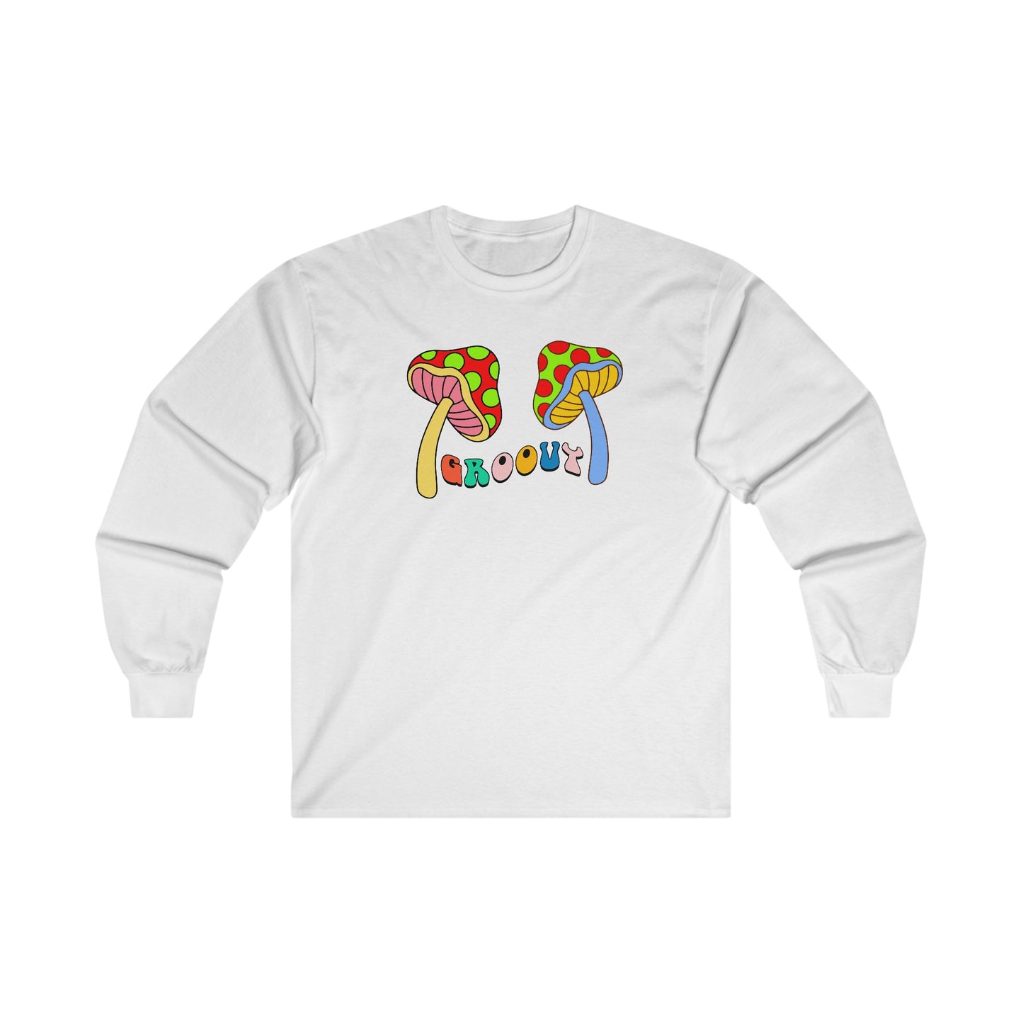 Groovy with Mushrooms - Long Sleeve Tee