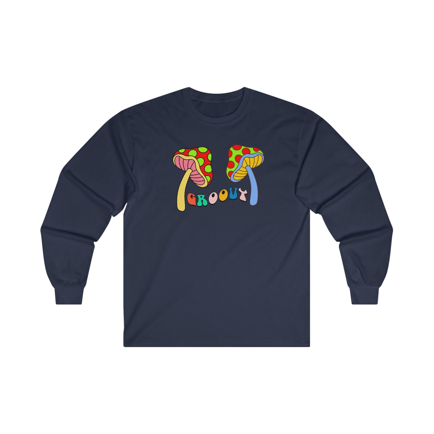 Groovy with Mushrooms - Long Sleeve Tee