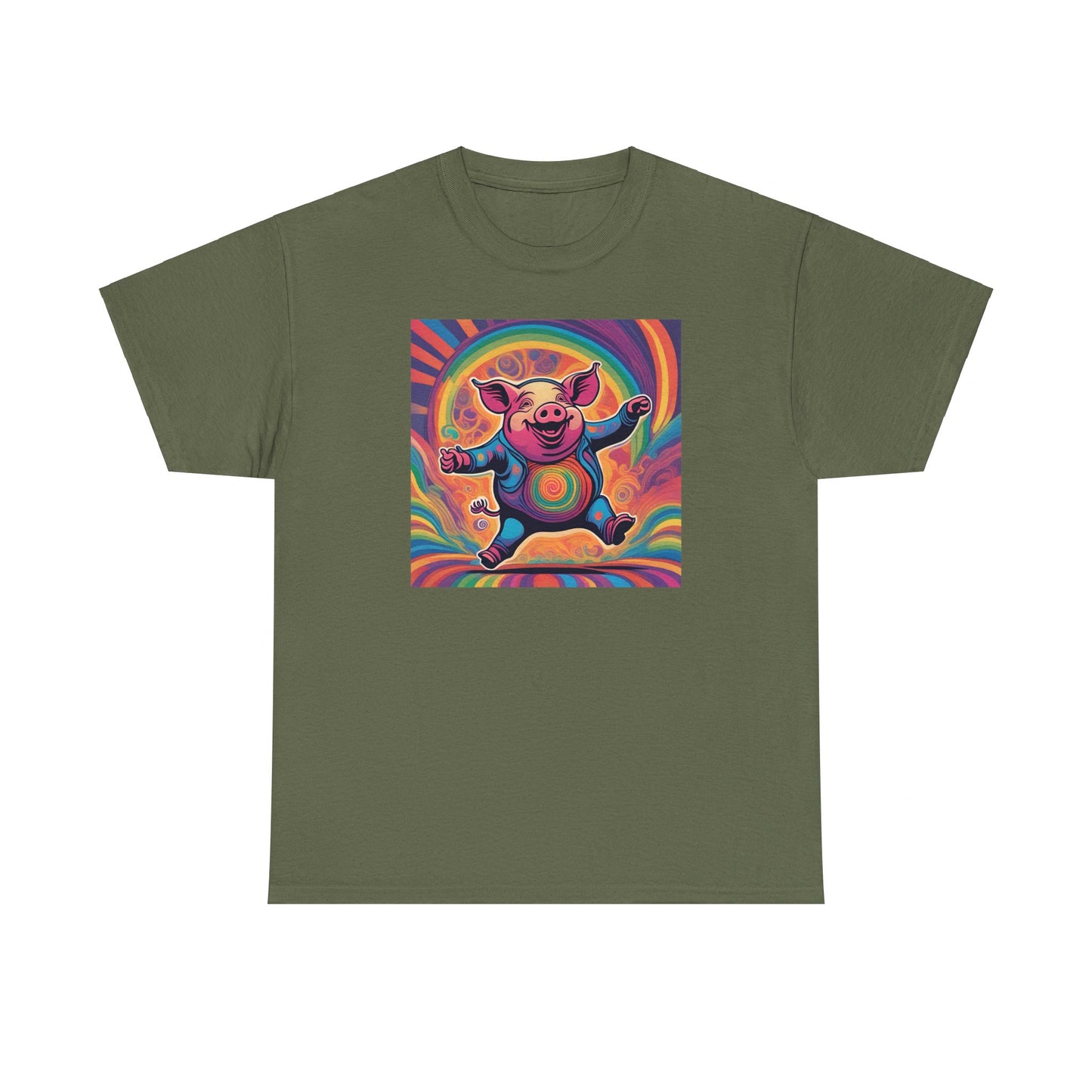 Psychedelic Dancing Pig T-shirt