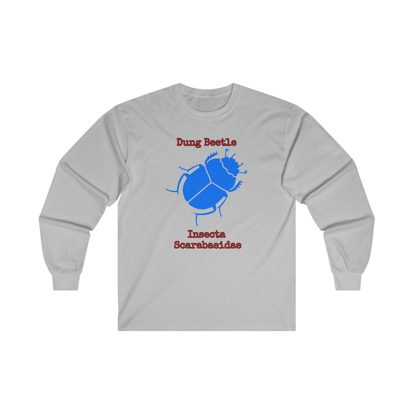 Dung Beetle with Scientific Names - Long Sleeve Tee