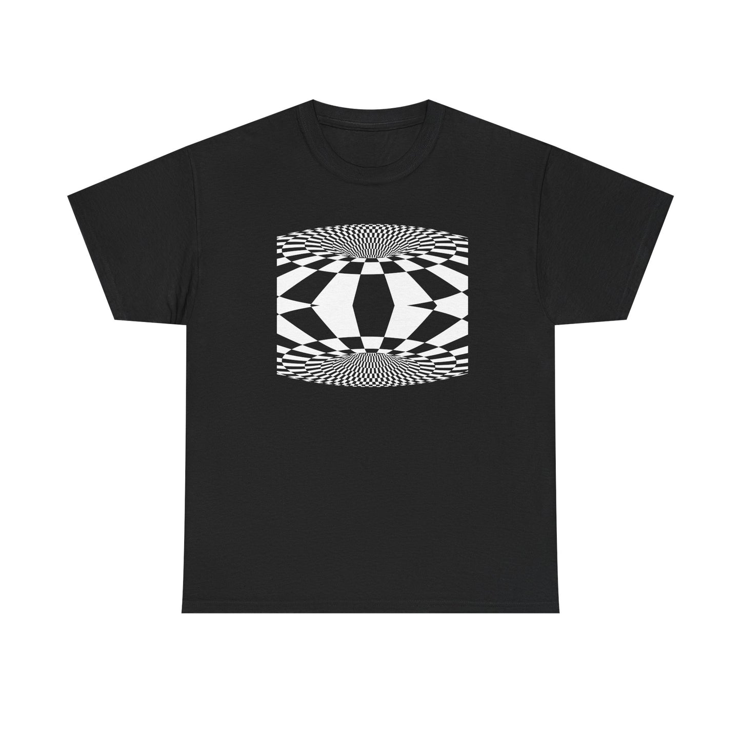 Checkerboard Wheel Illusion T-shirt
