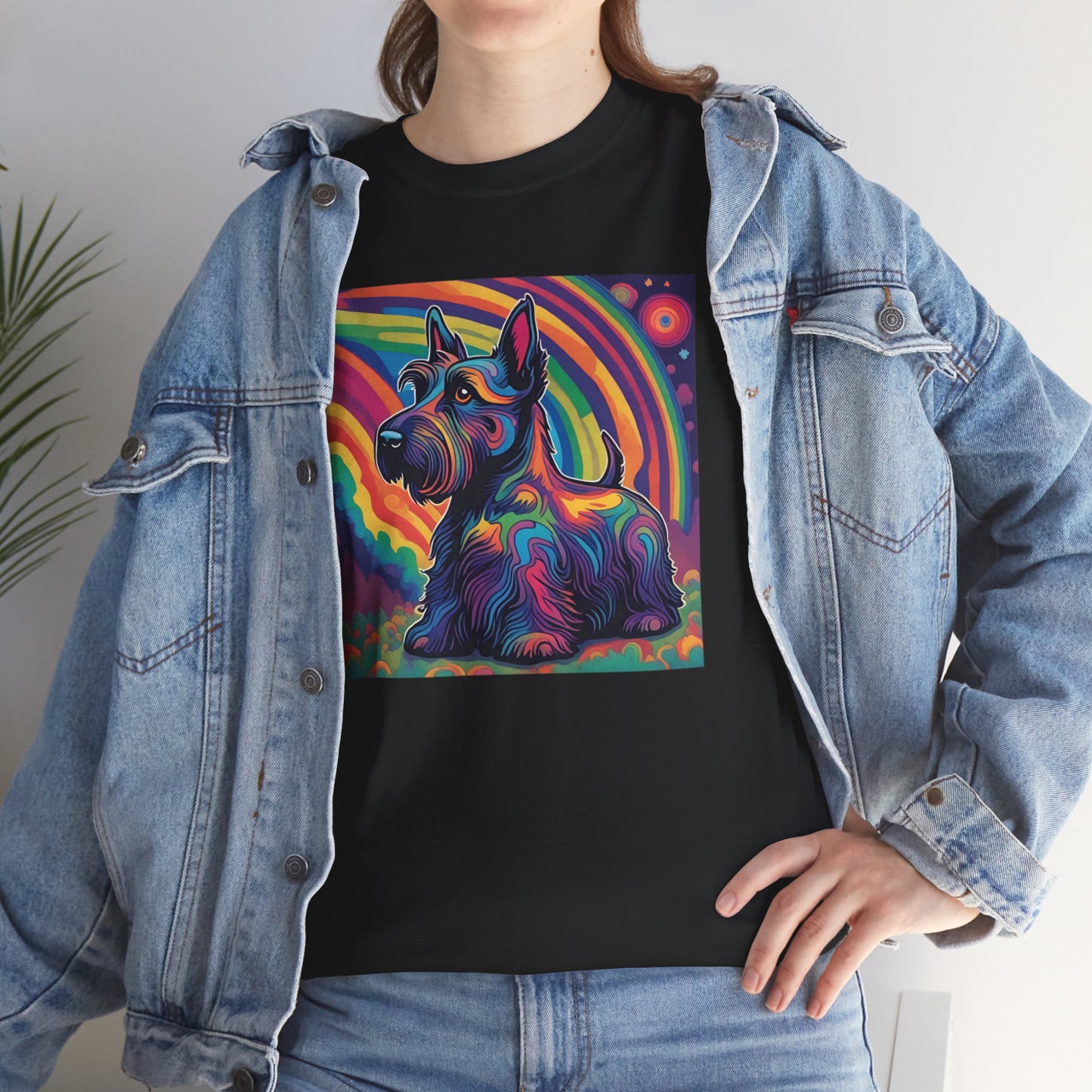 Psychedelic Scottish Terrier T-shirt