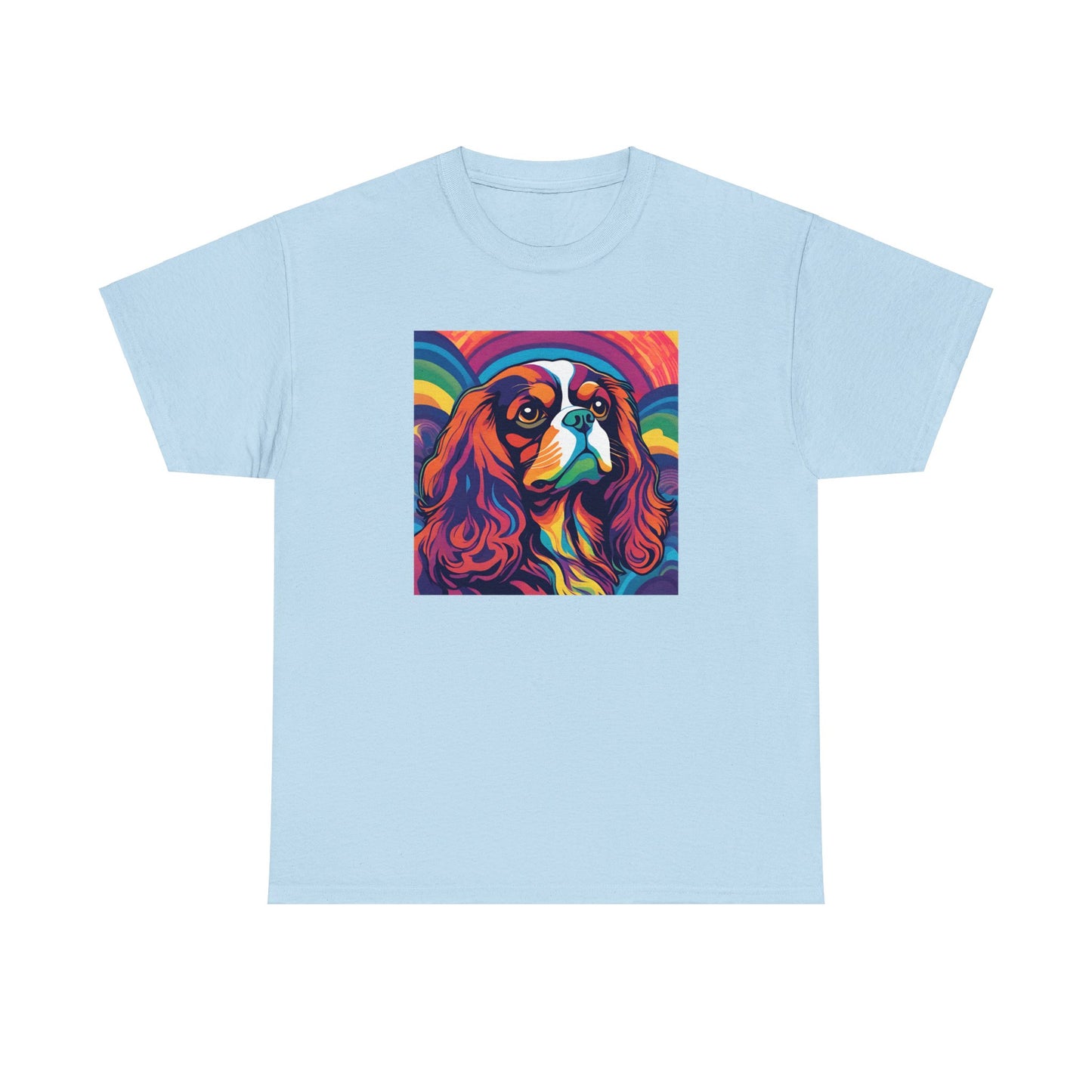 Psychedelic Cavalier King Charles Spaniel T-shirt