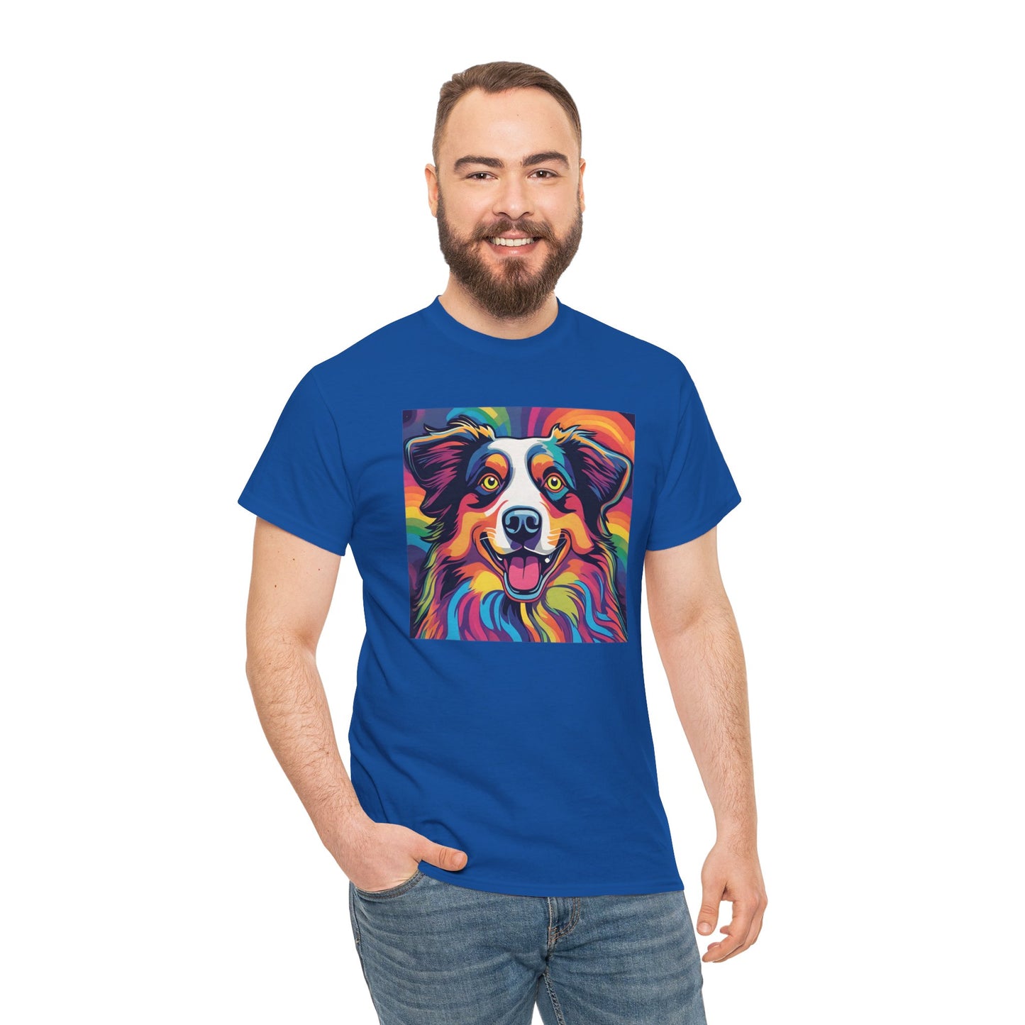 Psychedelic Australian Shepherd T-shirt