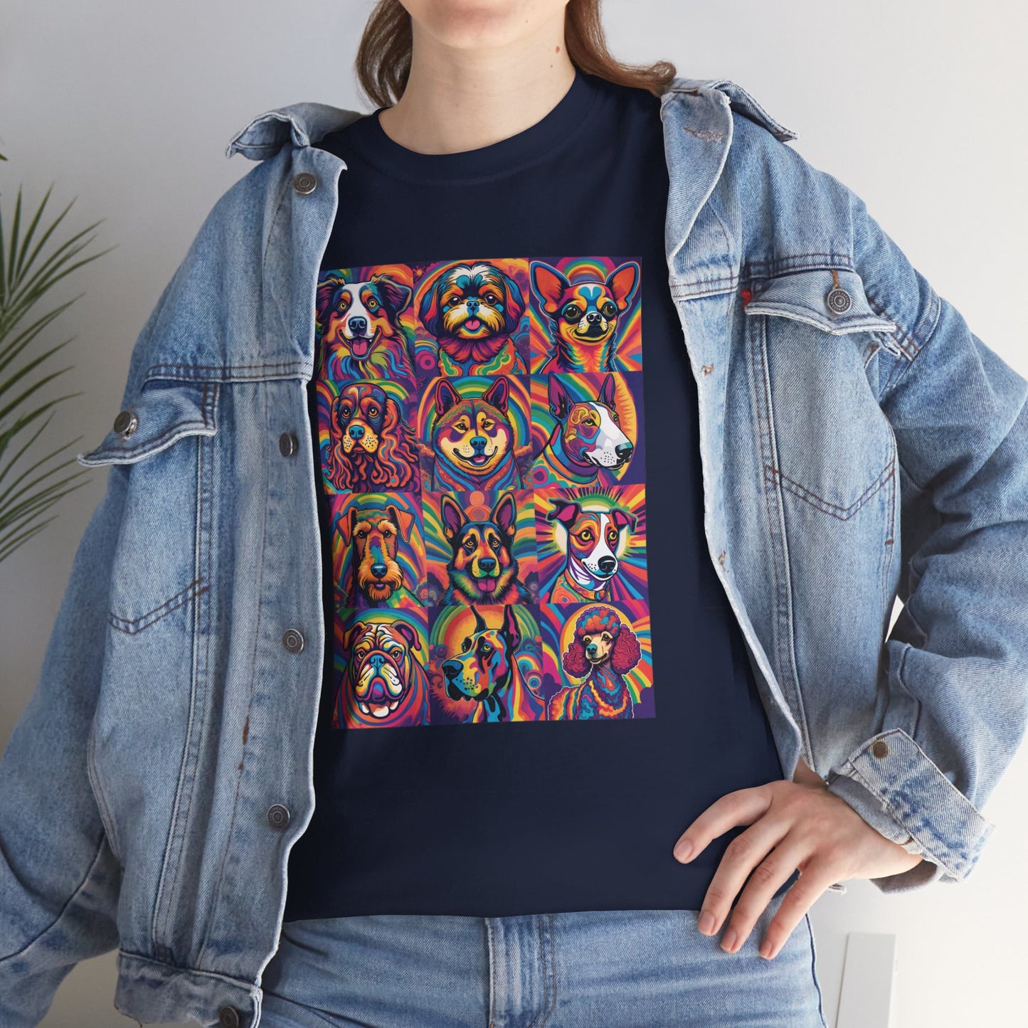 Psychedelic Dogs (12) T-shirt