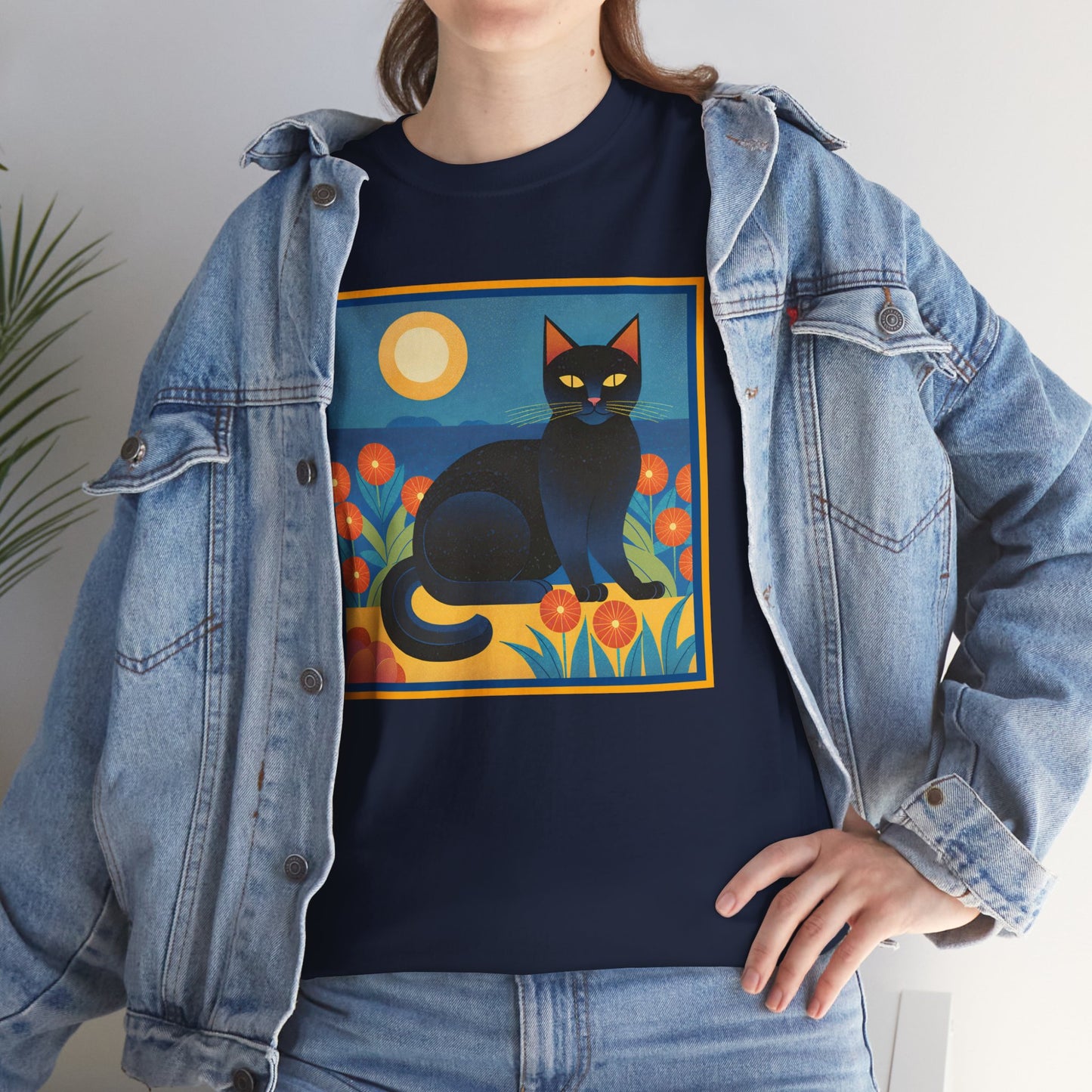 Black Cat Retro v2 T-shirt