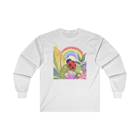 Ladybug in Garden v1 - Long Sleeve Tee