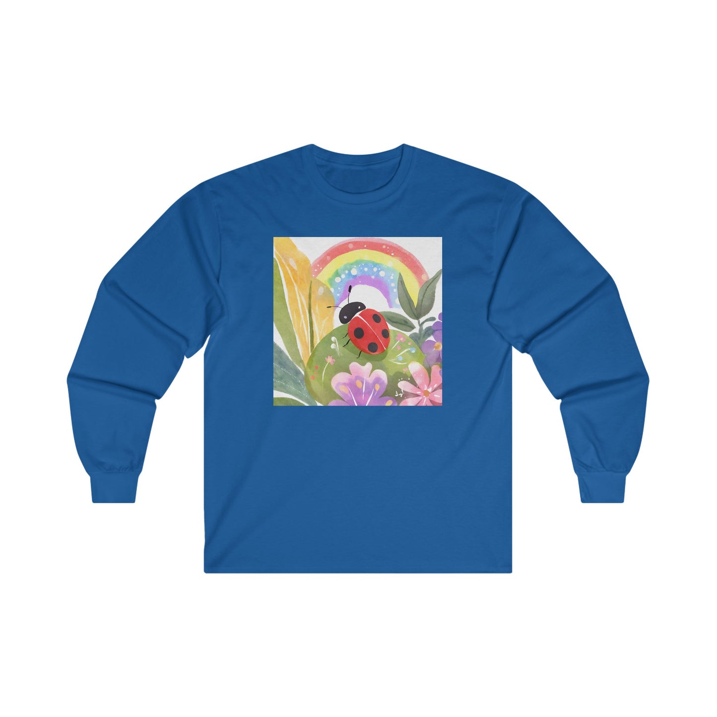 Ladybug in Garden v1 - Long Sleeve Tee