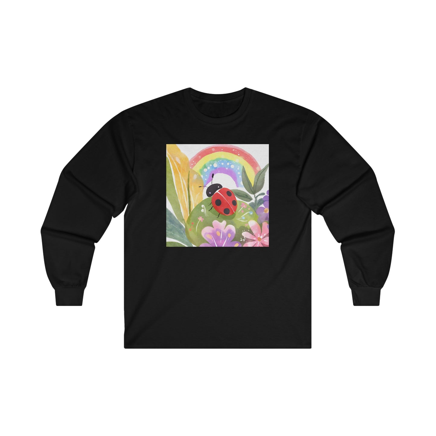 Ladybug in Garden v1 - Long Sleeve Tee