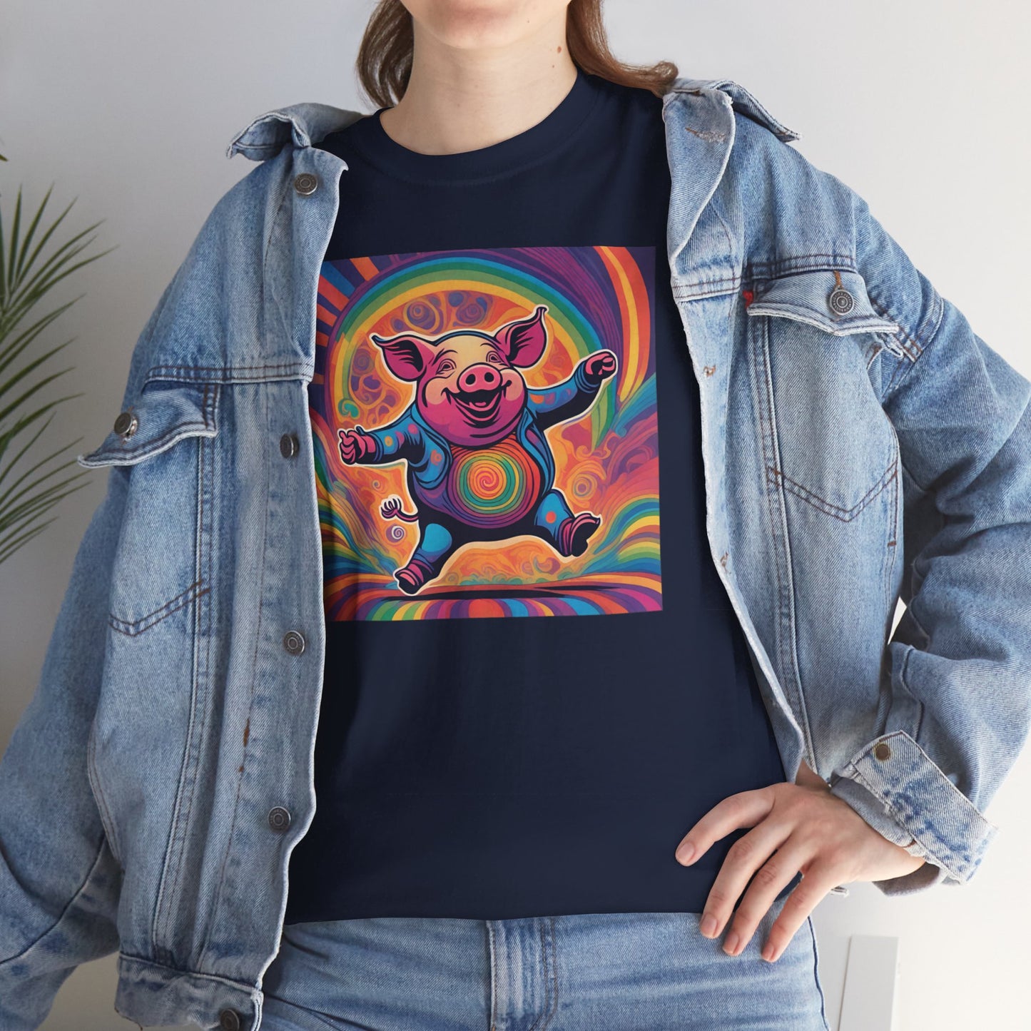 Psychedelic Dancing Pig T-shirt