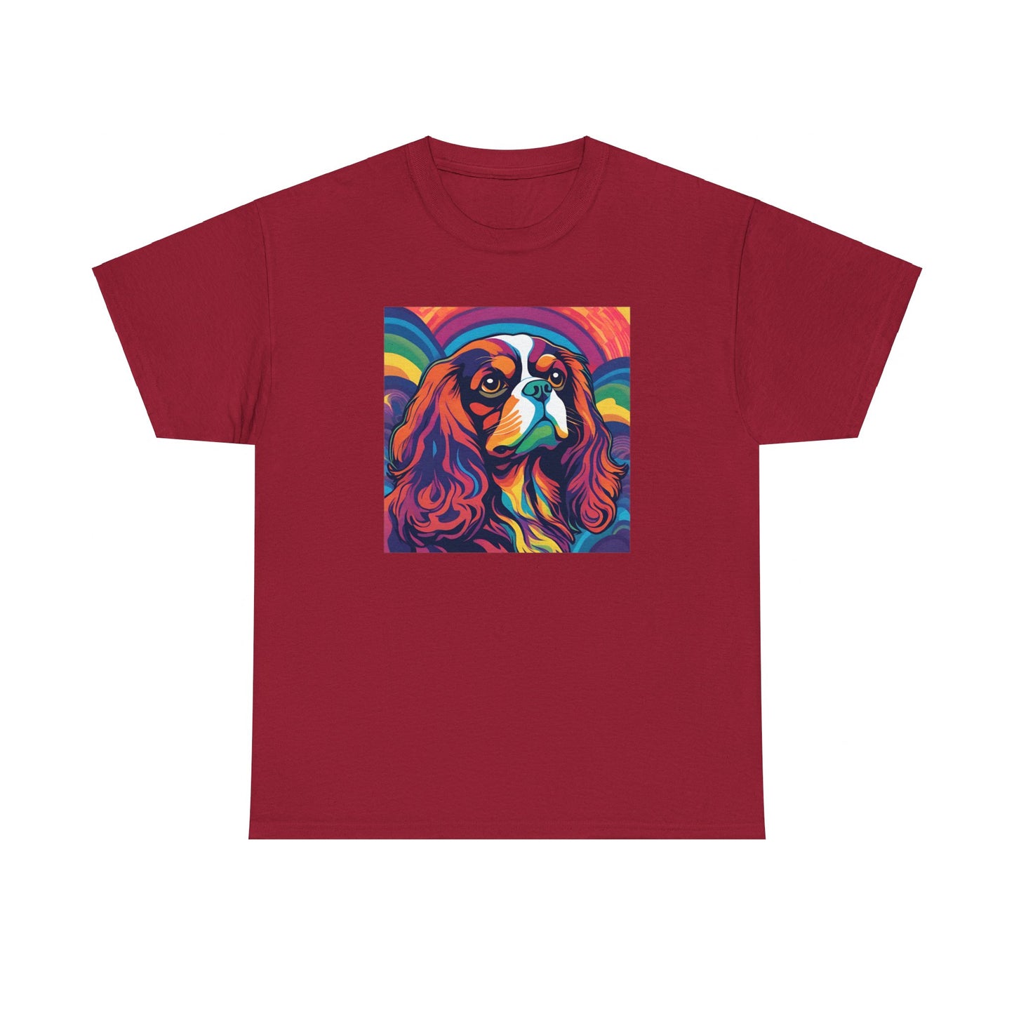 Psychedelic Cavalier King Charles Spaniel T-shirt