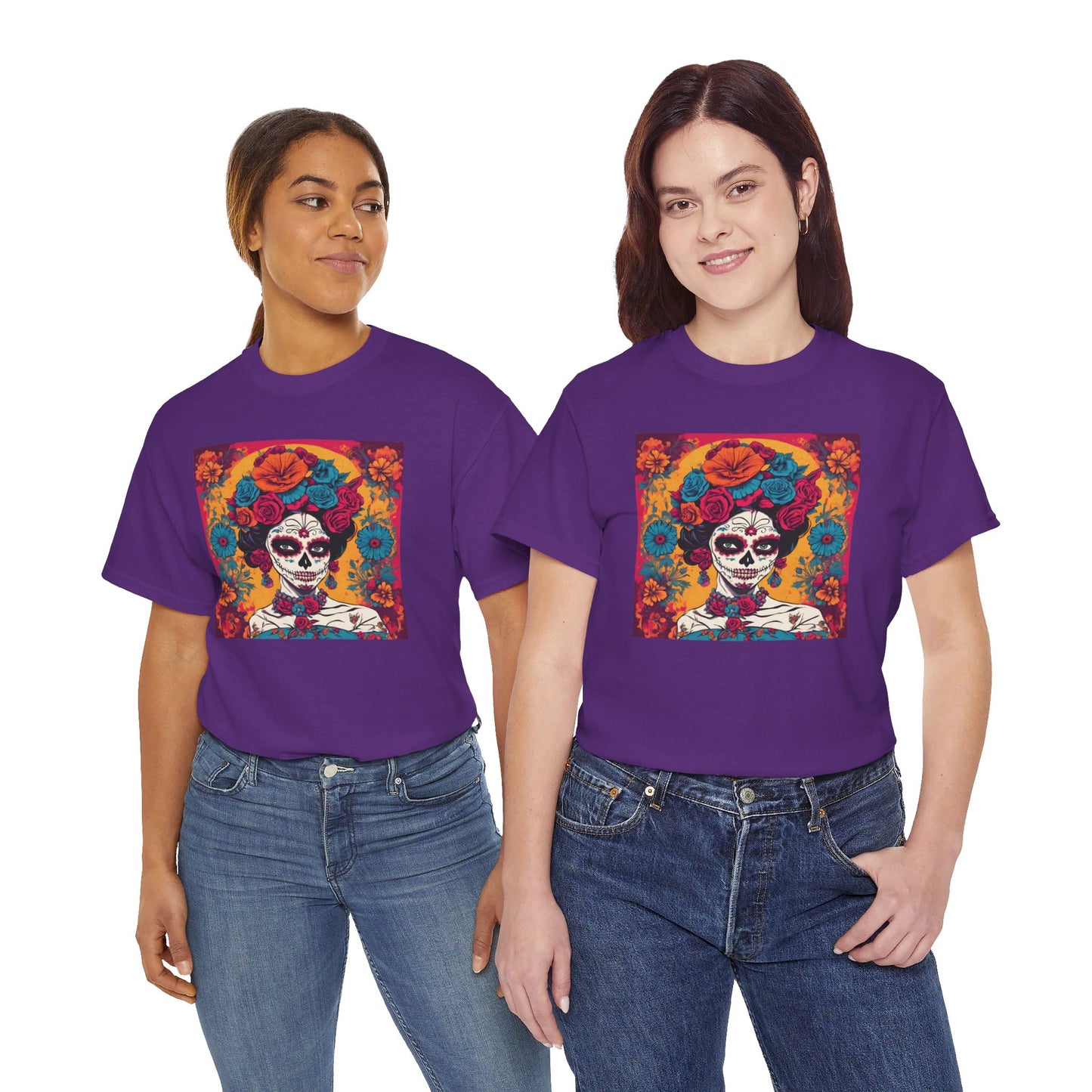 Day of the Dead Mary of Guadalupe Popart v1 T-shirt