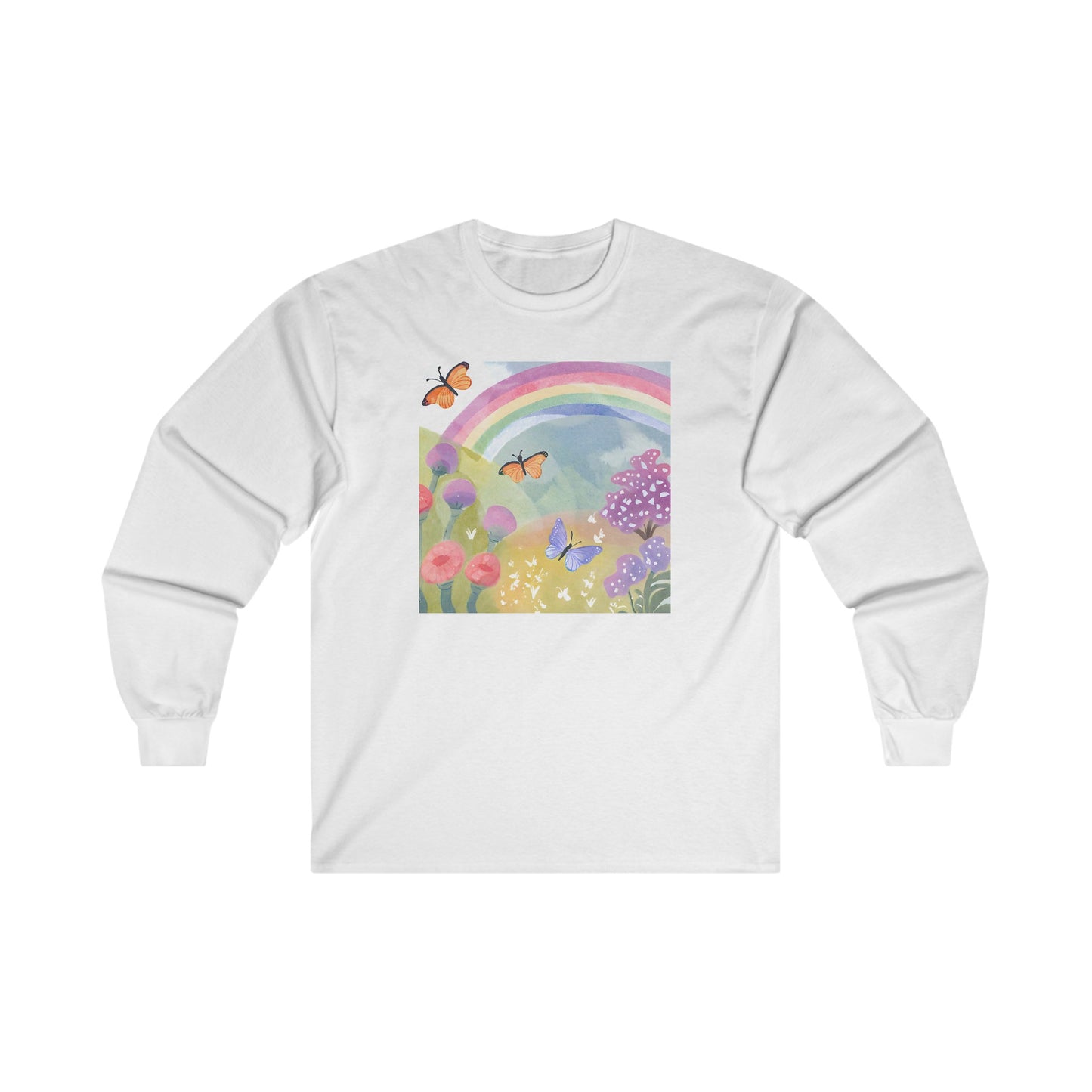 Butterflies in Garden v2 - Long Sleeve Tee