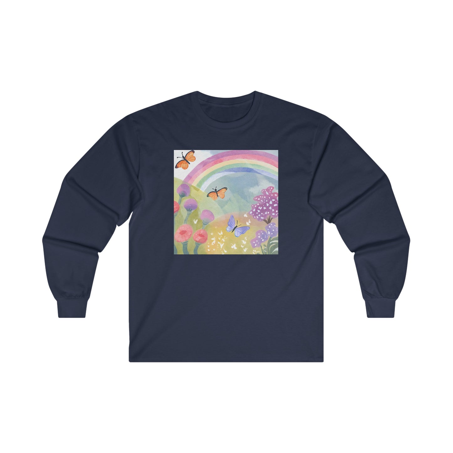 Butterflies in Garden v2 - Long Sleeve Tee